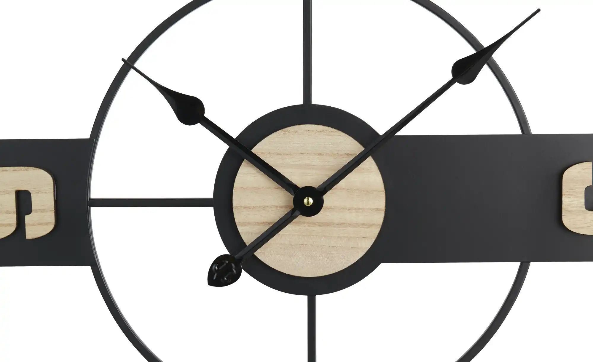 Wanduhr   ¦ schwarz ¦ Metall,MDF ¦ Maße (cm): B: 60 H: 60 T: 5.0 Accessoire günstig online kaufen