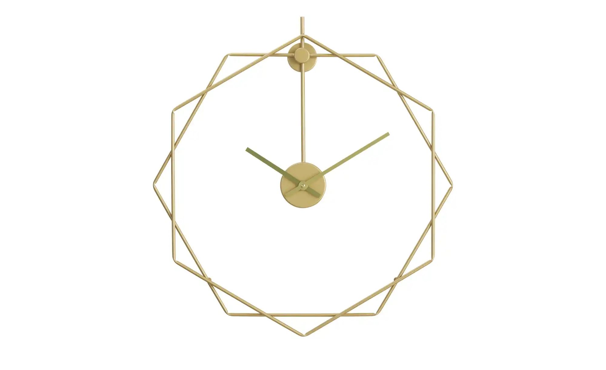 Wanduhr   ¦ gold ¦ Metall ¦ Maße (cm): B: 60 H: 63,5 T: 3.5 Accessoires > U günstig online kaufen