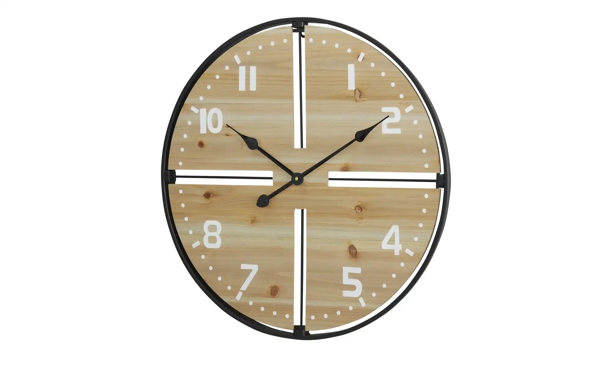 Wanduhr   ¦ holzfarben ¦ Metall,MDF ¦ Maße (cm): B: 60 H: 60 T: 4.5 Accesso günstig online kaufen