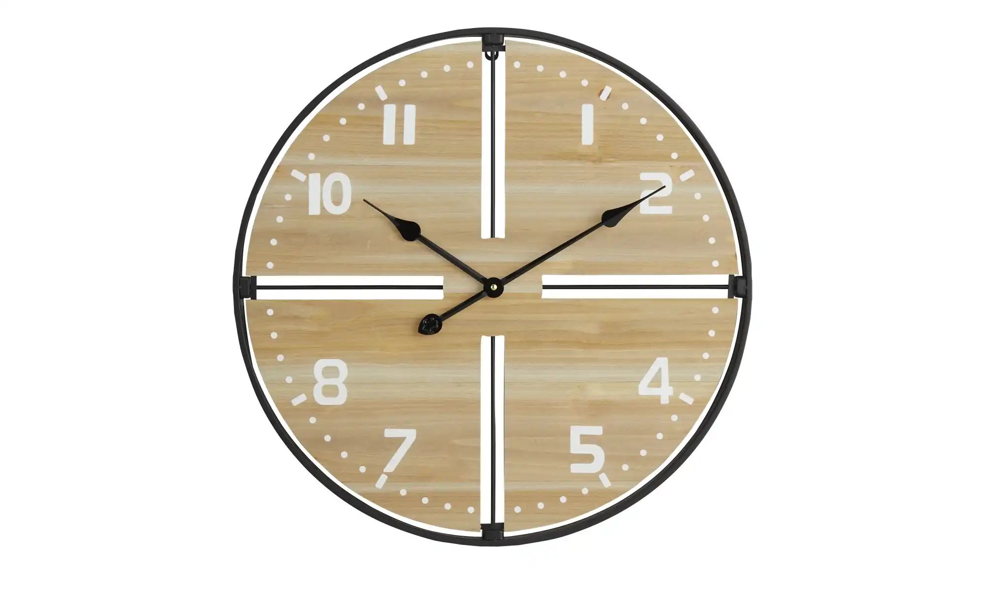 Wanduhr   ¦ holzfarben ¦ Metall,MDF ¦ Maße (cm): B: 60 H: 60 T: 4.5 Accesso günstig online kaufen
