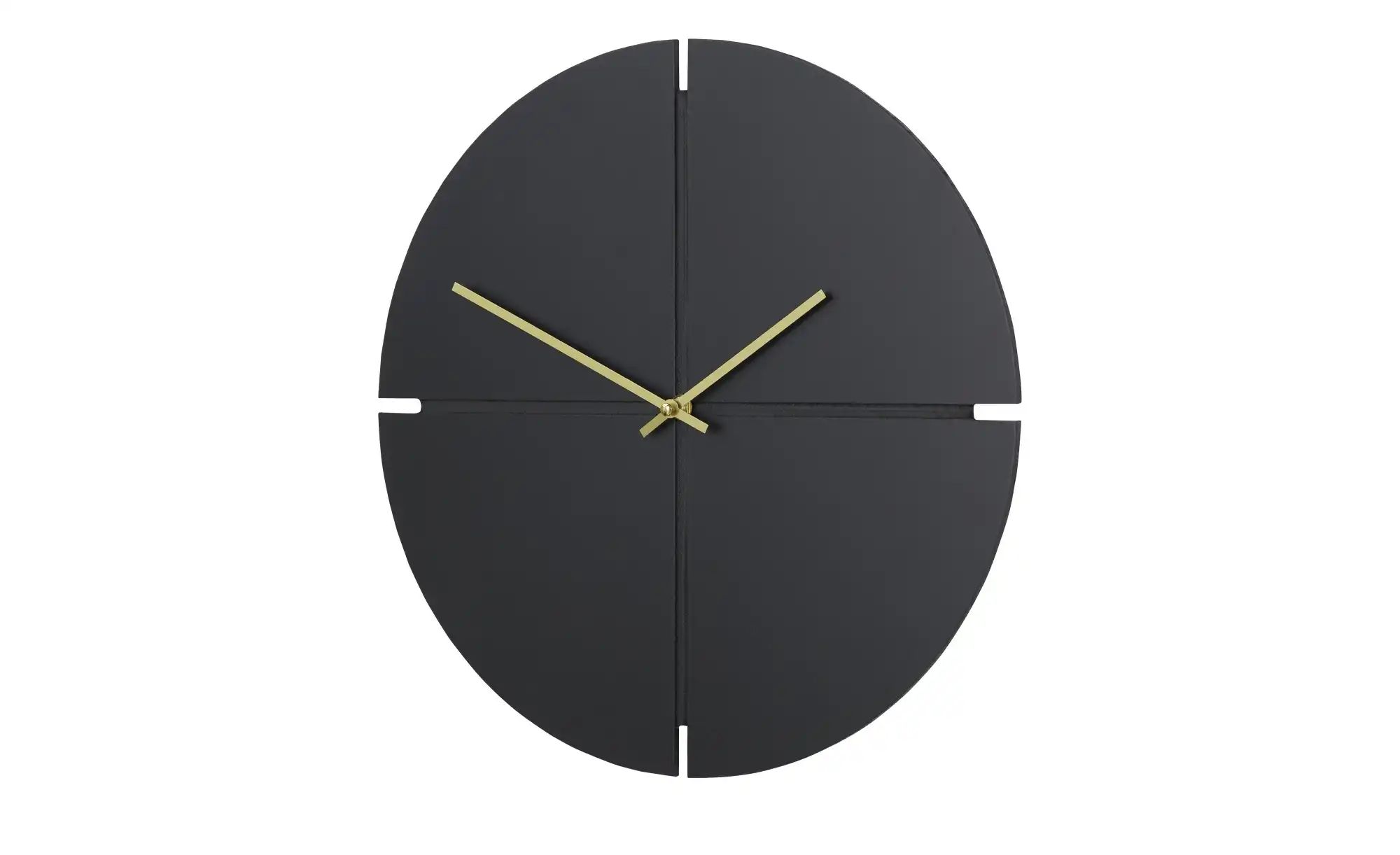 Wanduhr   ¦ schwarz ¦ Holzwerkstoff,Metall ¦ Maße (cm): B: 40 H: 40 T: 4.0 günstig online kaufen