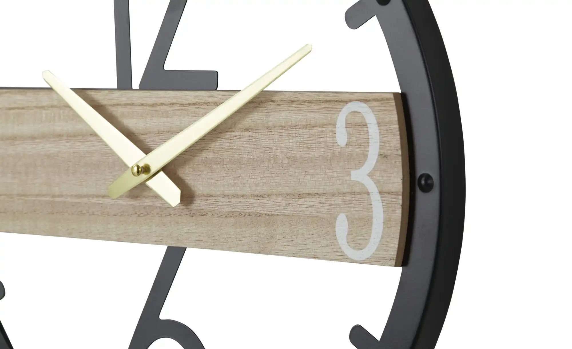 Thumbnail - Wanduhr   ¦ schwarz ¦ Metall,Holzwerkstoff ¦ Maße (cm): B: 40 H: 40 T: 4.0 Accessoires > Uhren & Wetterstationen - Höffn...