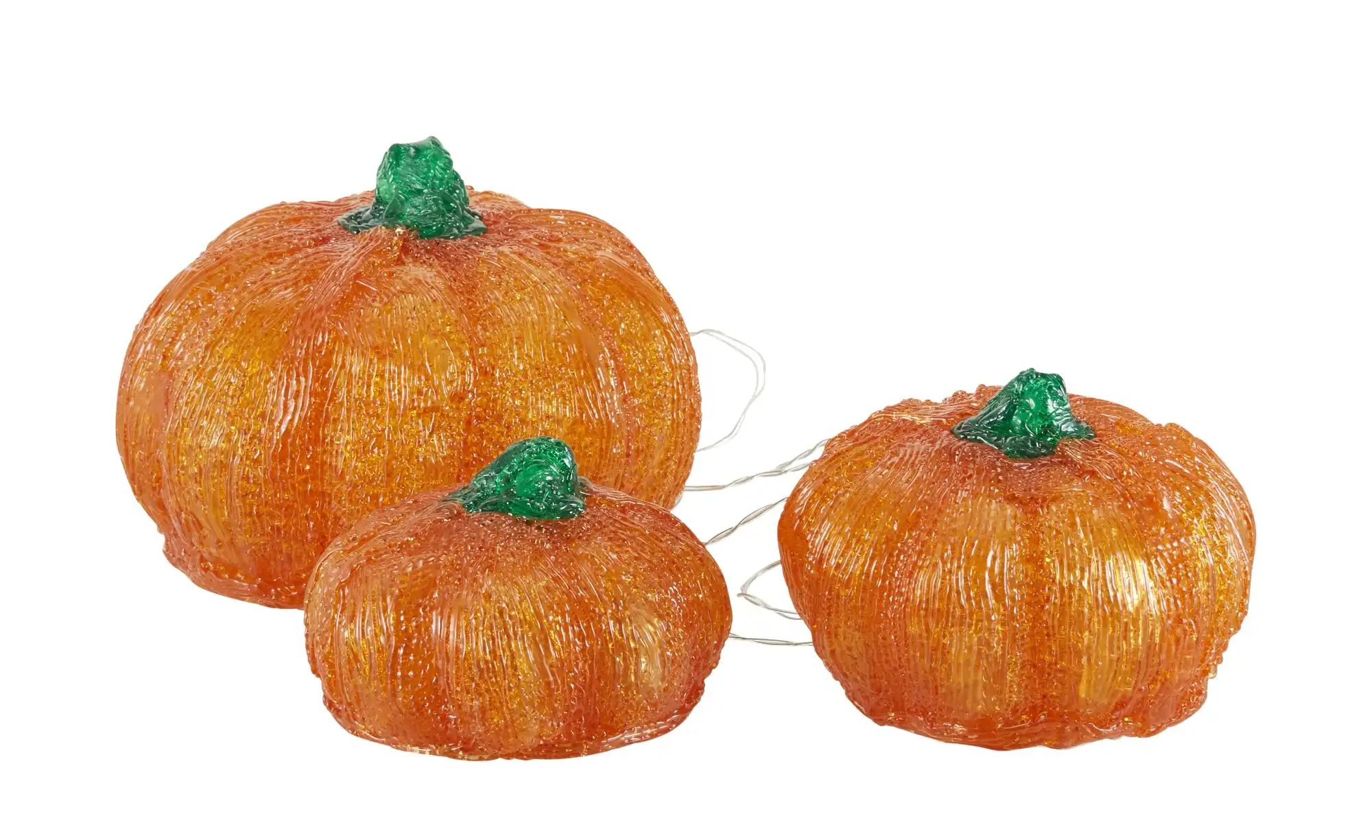 LED Kürbis  3er Set    orange  Maße (cm): B: 20 H: 24 T: 20.0 | 08721037227964