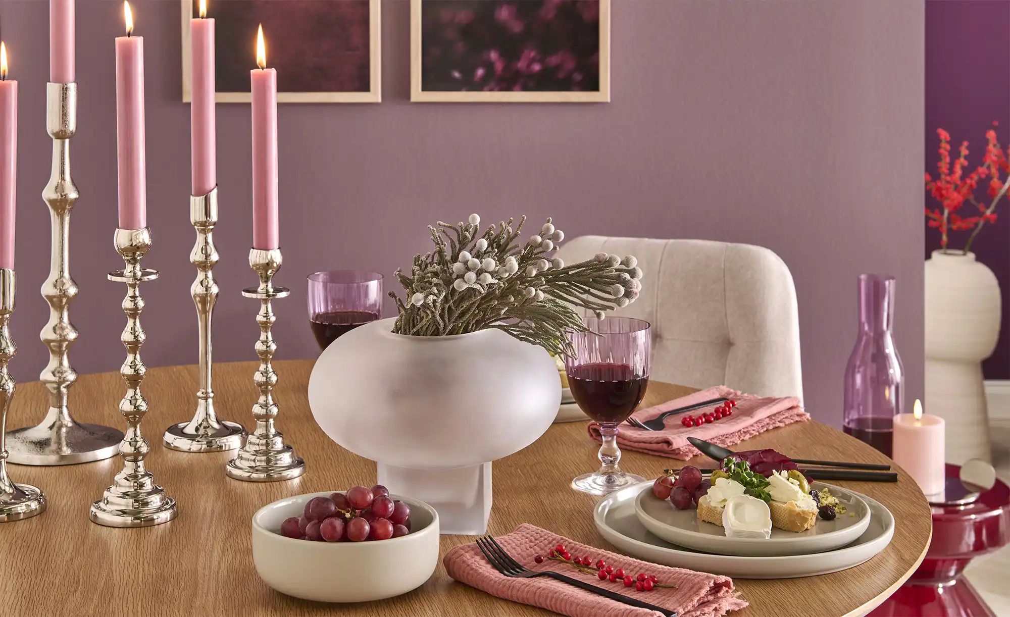 HOME STORY Kerzenhalter   ¦ silber ¦ Aluminium ¦ Maße (cm): B: 9 H: 23 T: 9 günstig online kaufen