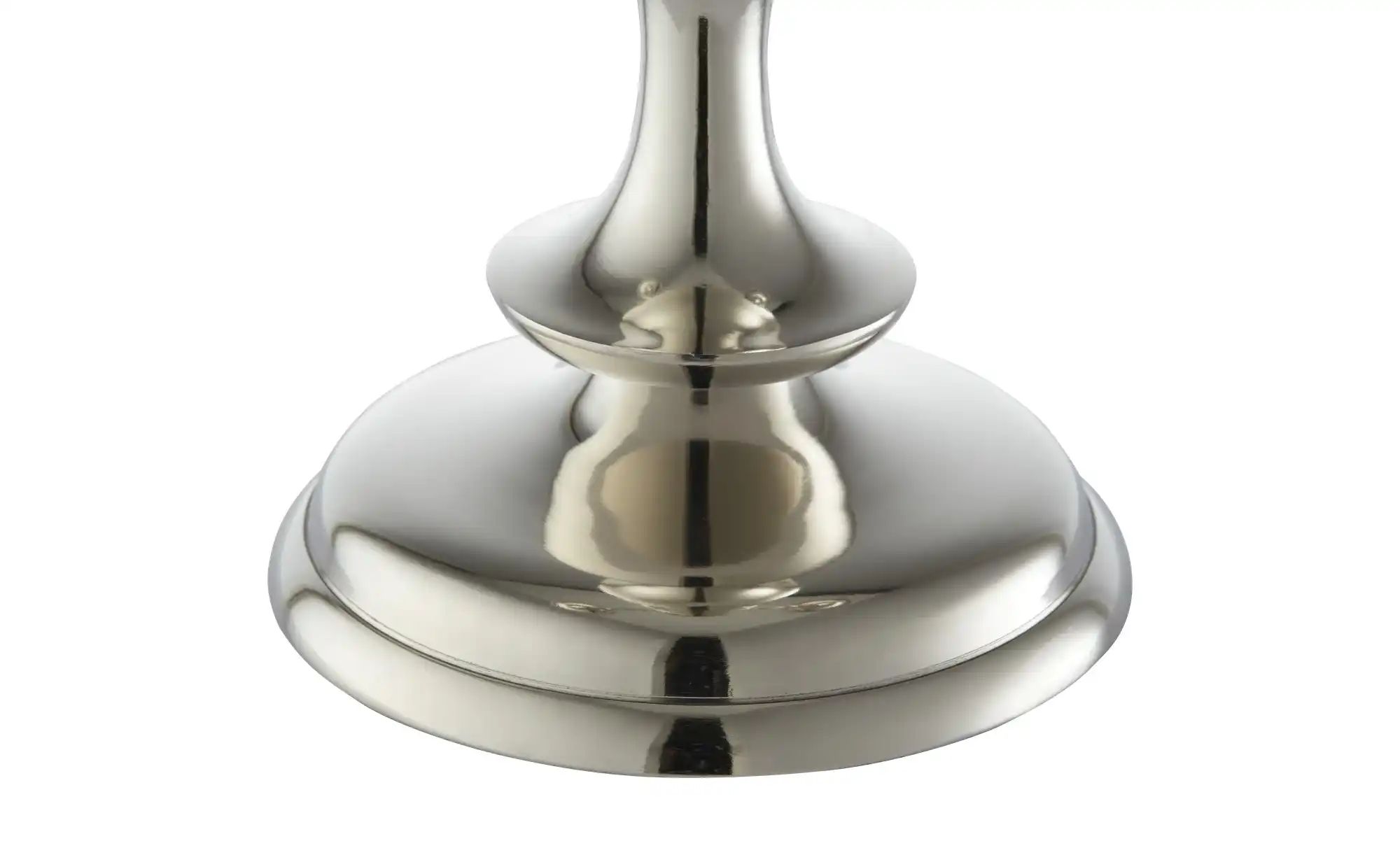 HOME STORY Kerzenständer   ¦ silber ¦ Aluminium ¦ Maße (cm): B: 12 H: 20 T: günstig online kaufen