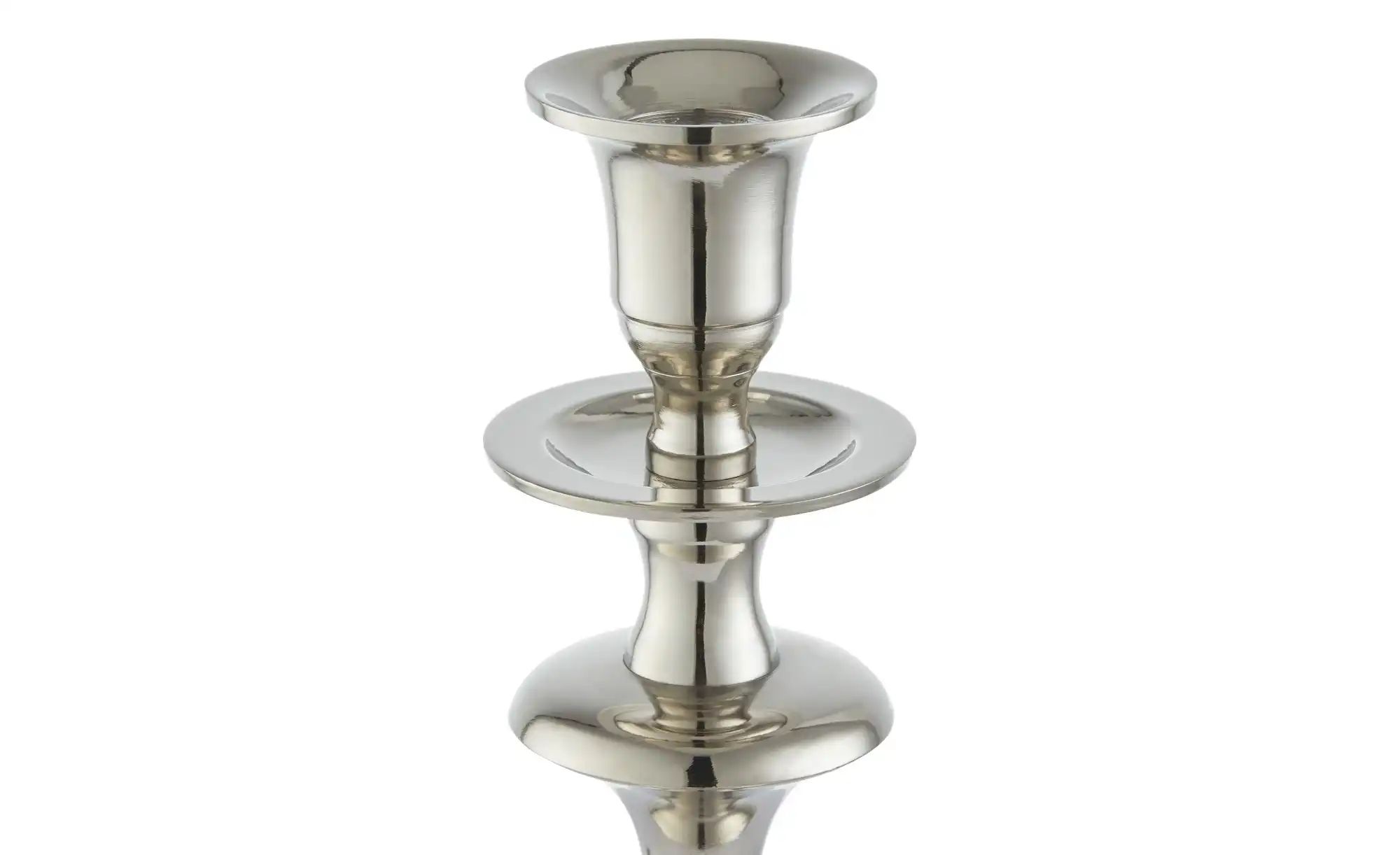 Thumbnail - HOME STORY Kerzenständer ¦ silber ¦ Aluminium ¦ Maße (cm): B: 12 H: 20 T: 12.0 Accessoires > Kerzen & Kerzenständer > ...