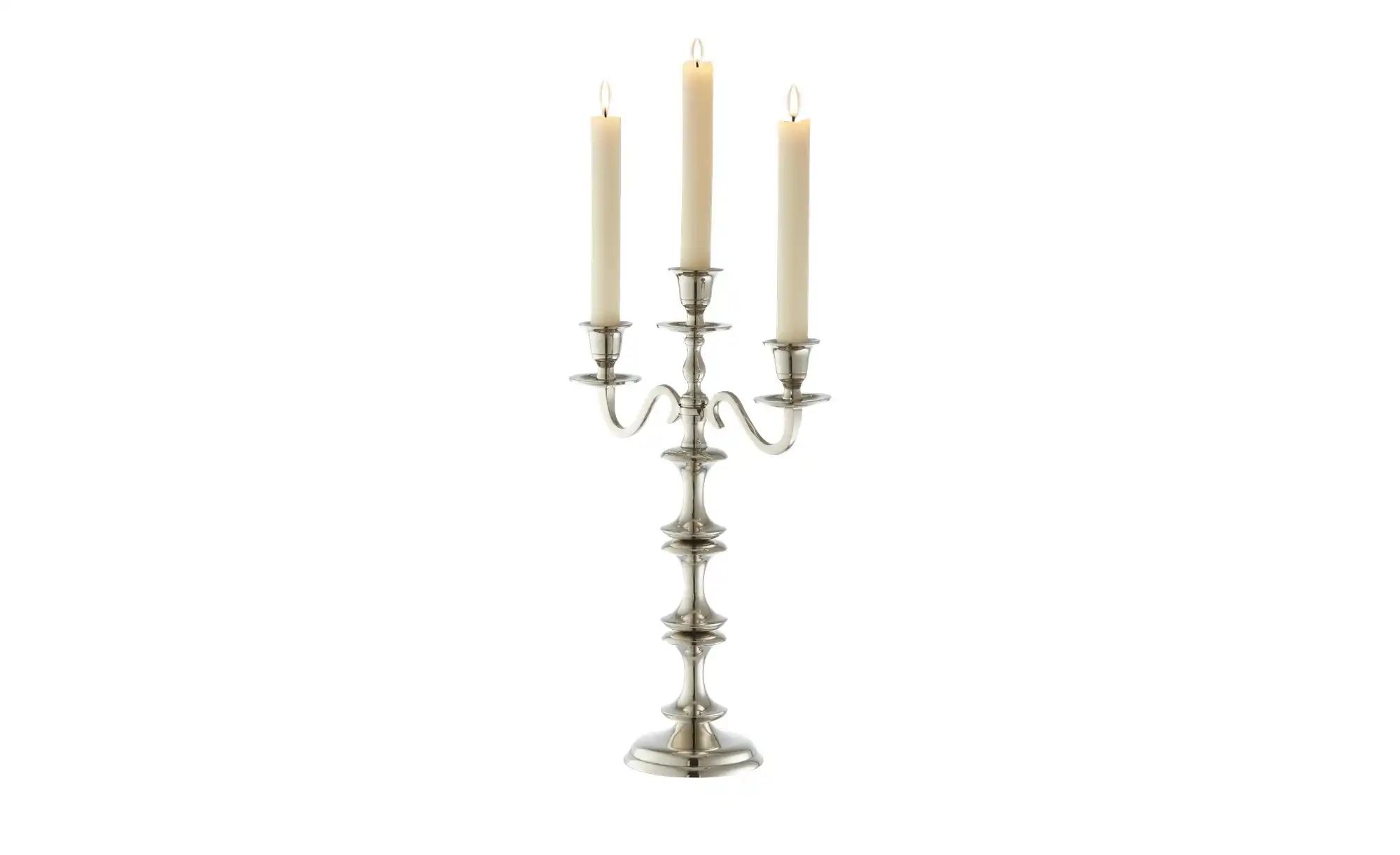 Thumbnail - HOME STORY 3er Kerzenständer   ¦ silber ¦ Aluminium ¦ Maße (cm): B: 27 H: 42 T: 12.0 Accessoires > Kerzen & Kerzenstände...