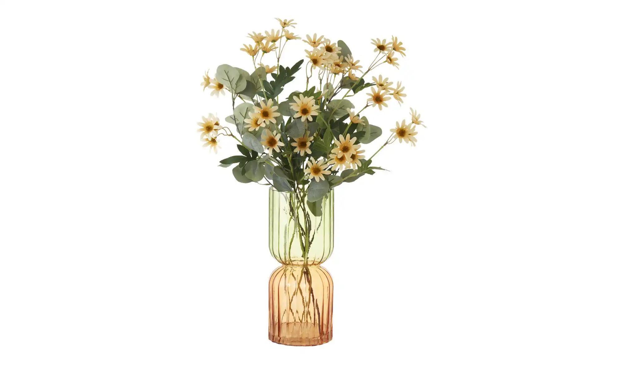 HOME STORY Vase   ¦ mehrfarbig ¦ Glas ¦ Maße (cm): H: 30,5  Ø: 13 Accessoir günstig online kaufen