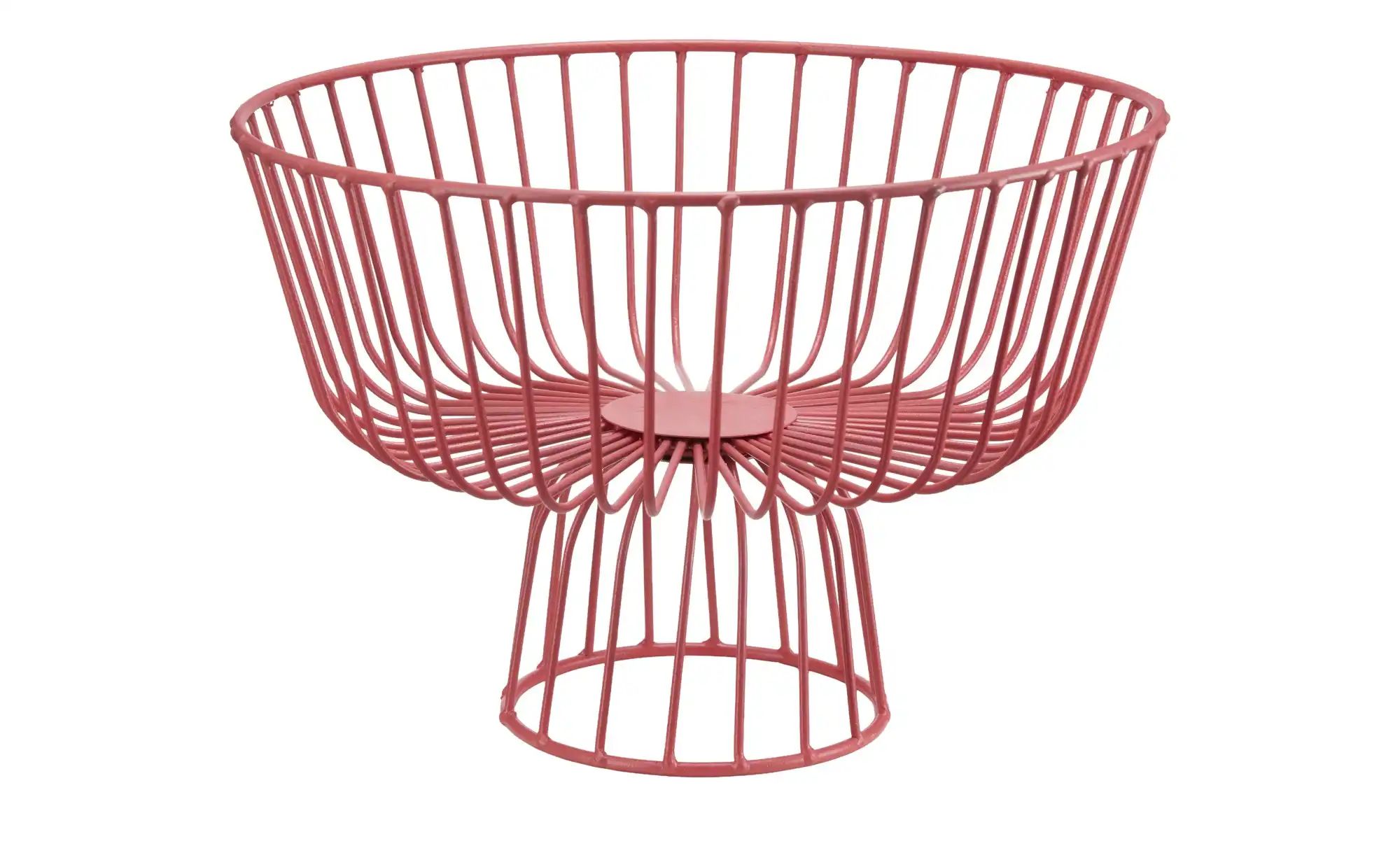 HOME STORY Deko Schale ¦ rot ¦ Metall ¦ Maße (cm): H: 19 Ø: 28 Accessoires > Deko-Schalen - Höffner