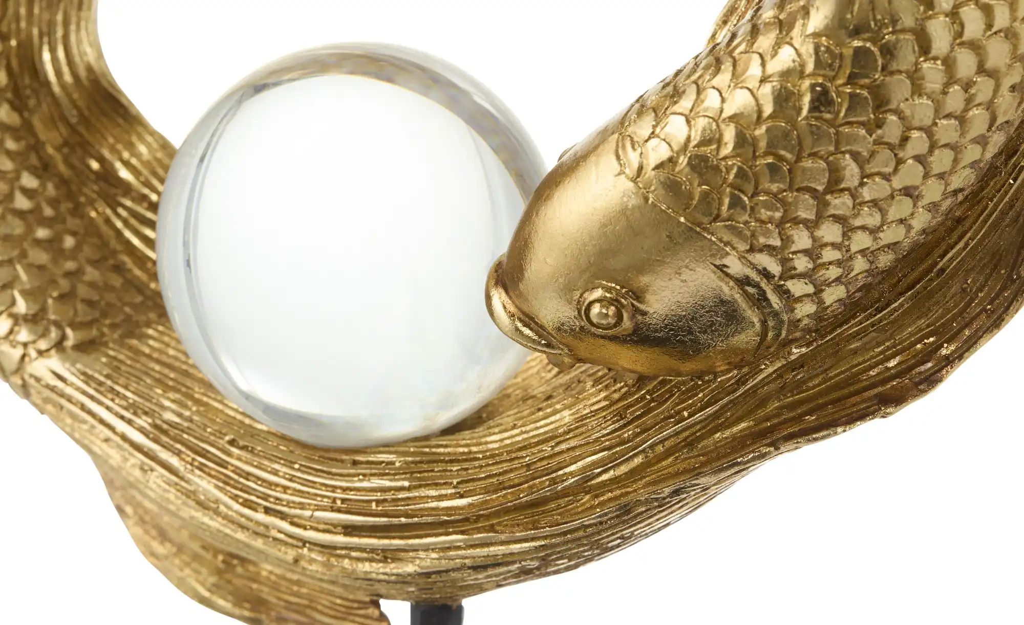 Thumbnail - HOME STORY Deko Figur Goldfisch ¦ gold ¦ Polyresin (Kunstharz),Eisen ¦ Maße (cm): B: 23,5 H: 33,5 T: 9.0 Accessoires >...