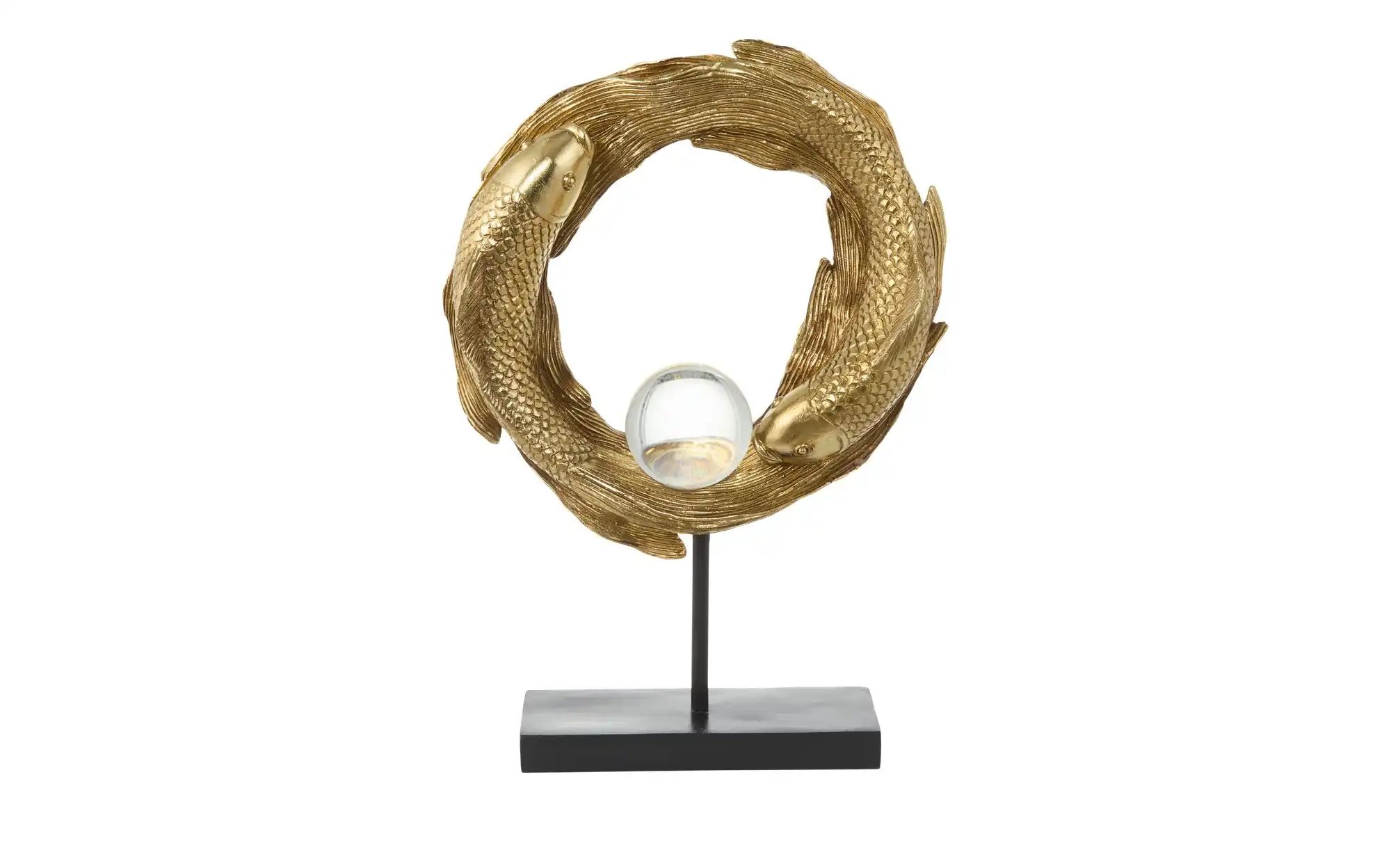 HOME STORY Deko Figur Goldfisch   ¦ gold ¦ Polyresin (Kunstharz),Eisen ¦ Ma günstig online kaufen