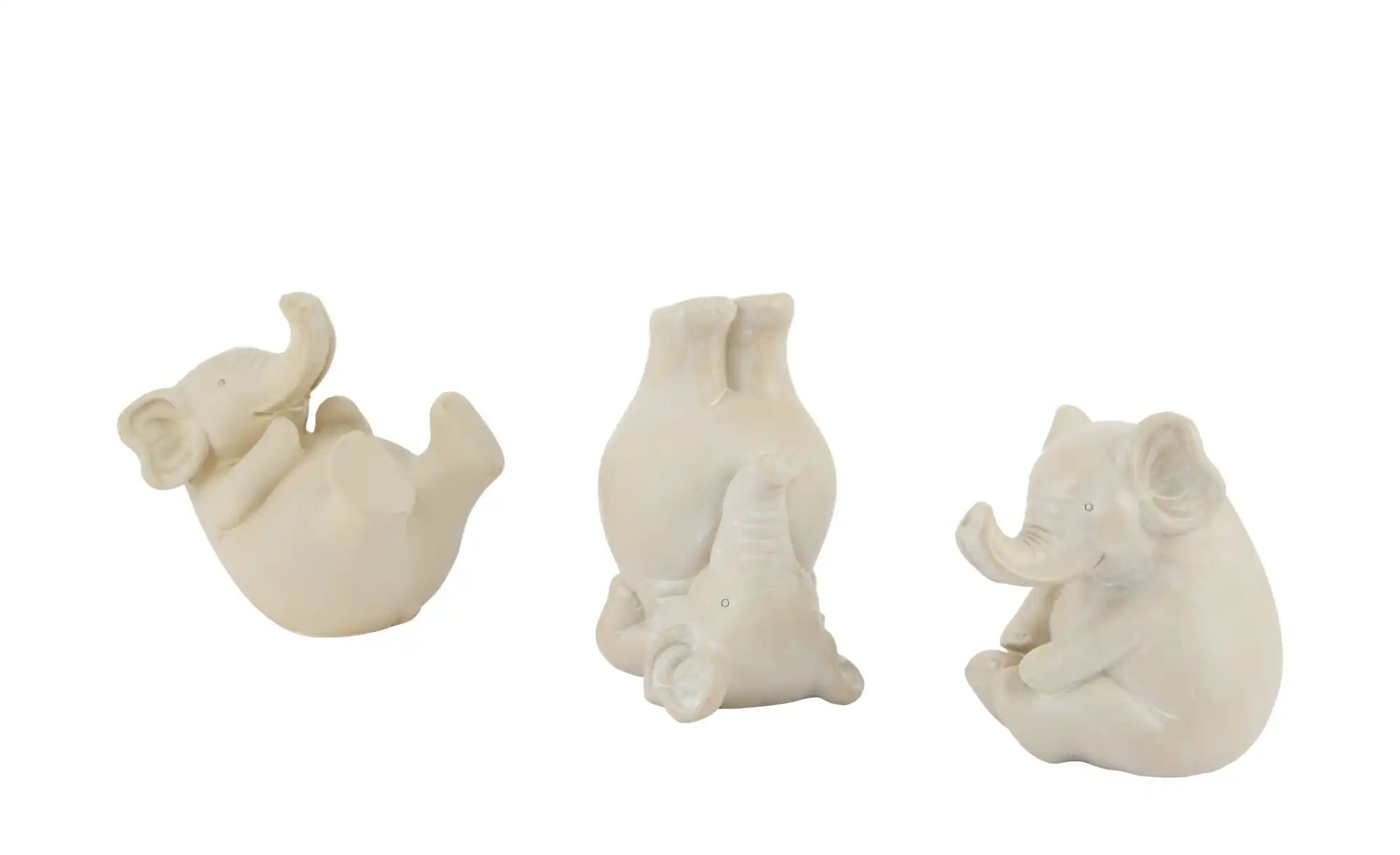 Thumbnail - Dekofigur Elefant sortiert ¦ creme ¦ Kunststoff ¦ Maße (cm): B: 9,5 H: 10 T: 6.0 Accessoires > Dekoartikel - Höffner