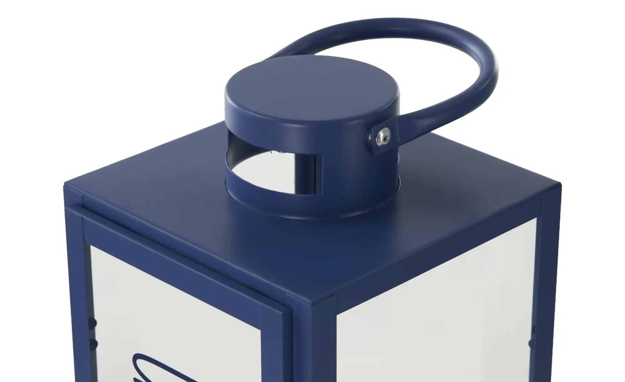 Thumbnail - Laterne 3er Set ¦ blau ¦ Metall,Glas ¦ Maße (cm): B: 23,2 H: 54 T: 21.4 Accessoires > Kerzen & Kerzenständer - Höffne...