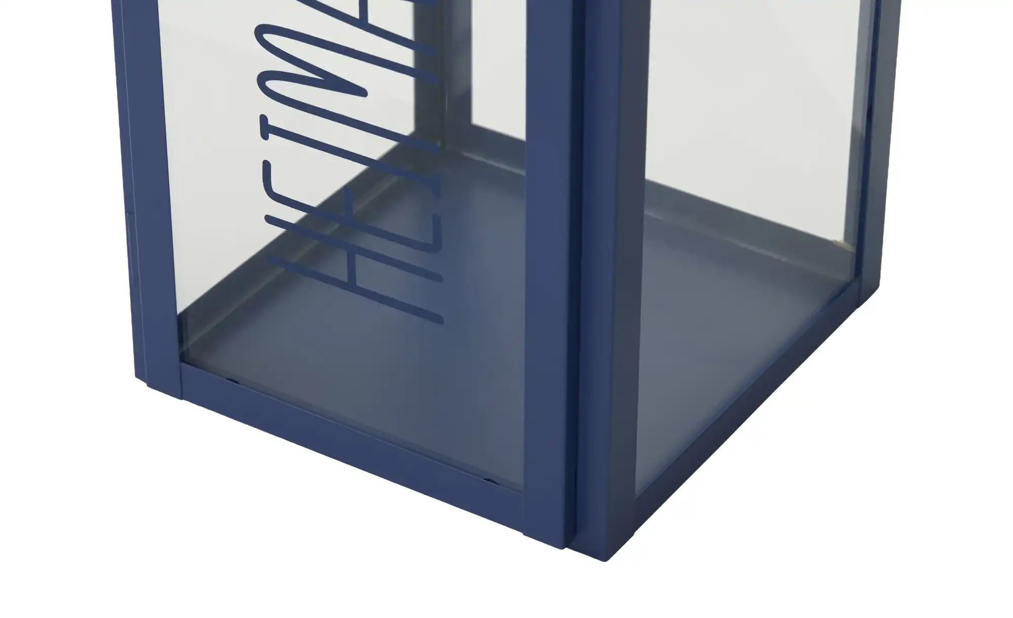 Thumbnail - Laterne 3er Set ¦ blau ¦ Metall,Glas ¦ Maße (cm): B: 23,2 H: 54 T: 21.4 Accessoires > Kerzen & Kerzenständer - Höffne...