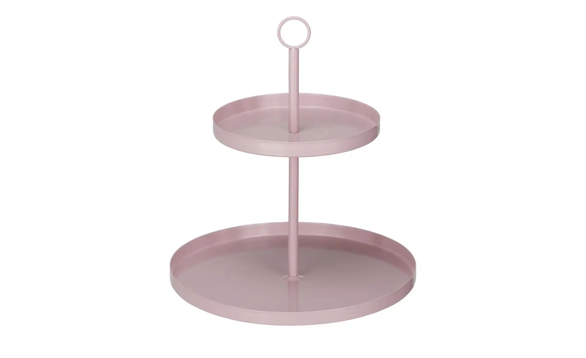 Etagere ¦ rosa/pink ¦ Eisen ¦ Maße (cm): H: 34 Ø: 30 Geschirr > Einzelgeschirrteile - Höffner