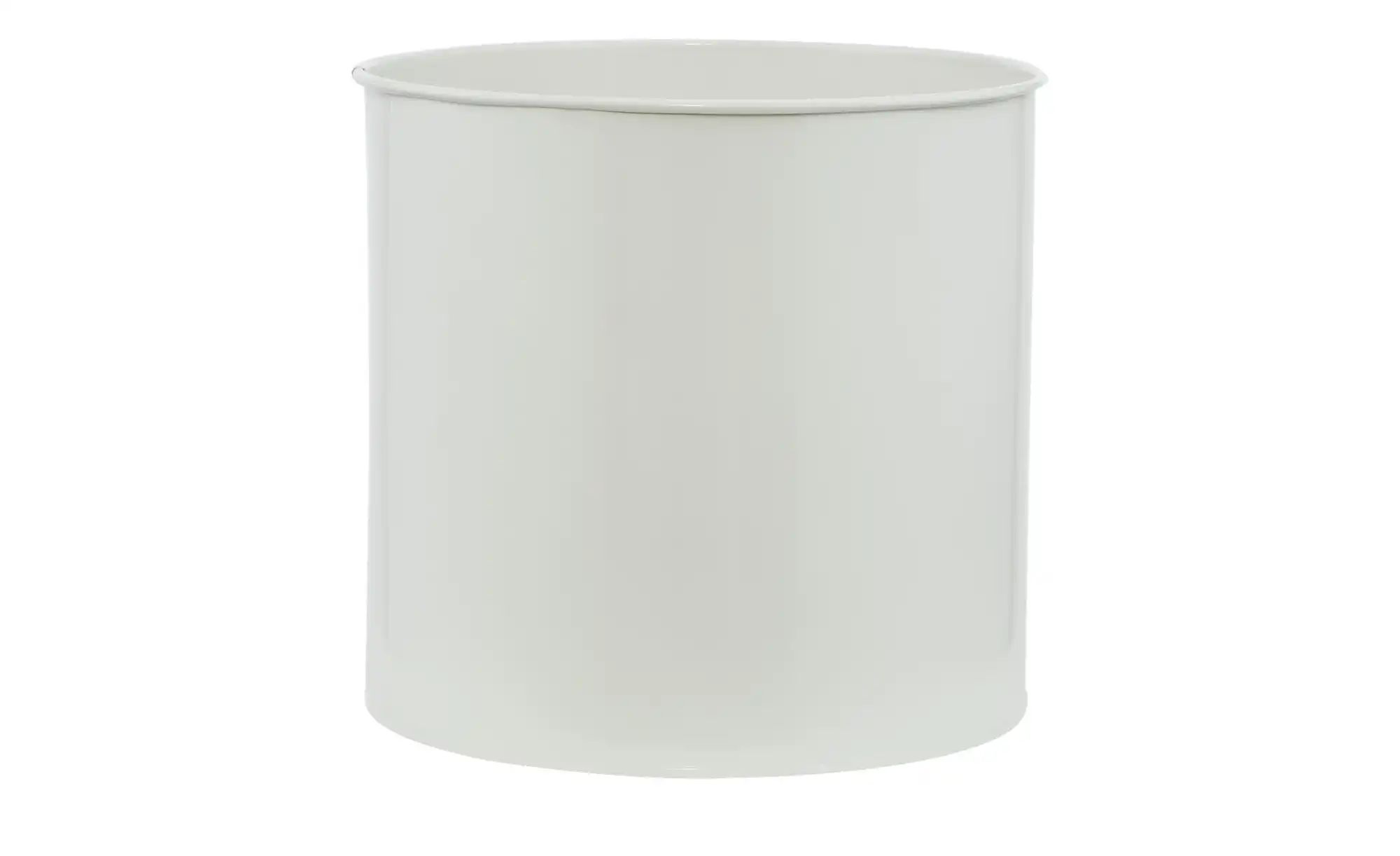 HOME STORY Pflanztopf   ¦ weiß ¦ Eisen ¦ Maße (cm): H: 25,5  Ø: 22.8 Access günstig online kaufen