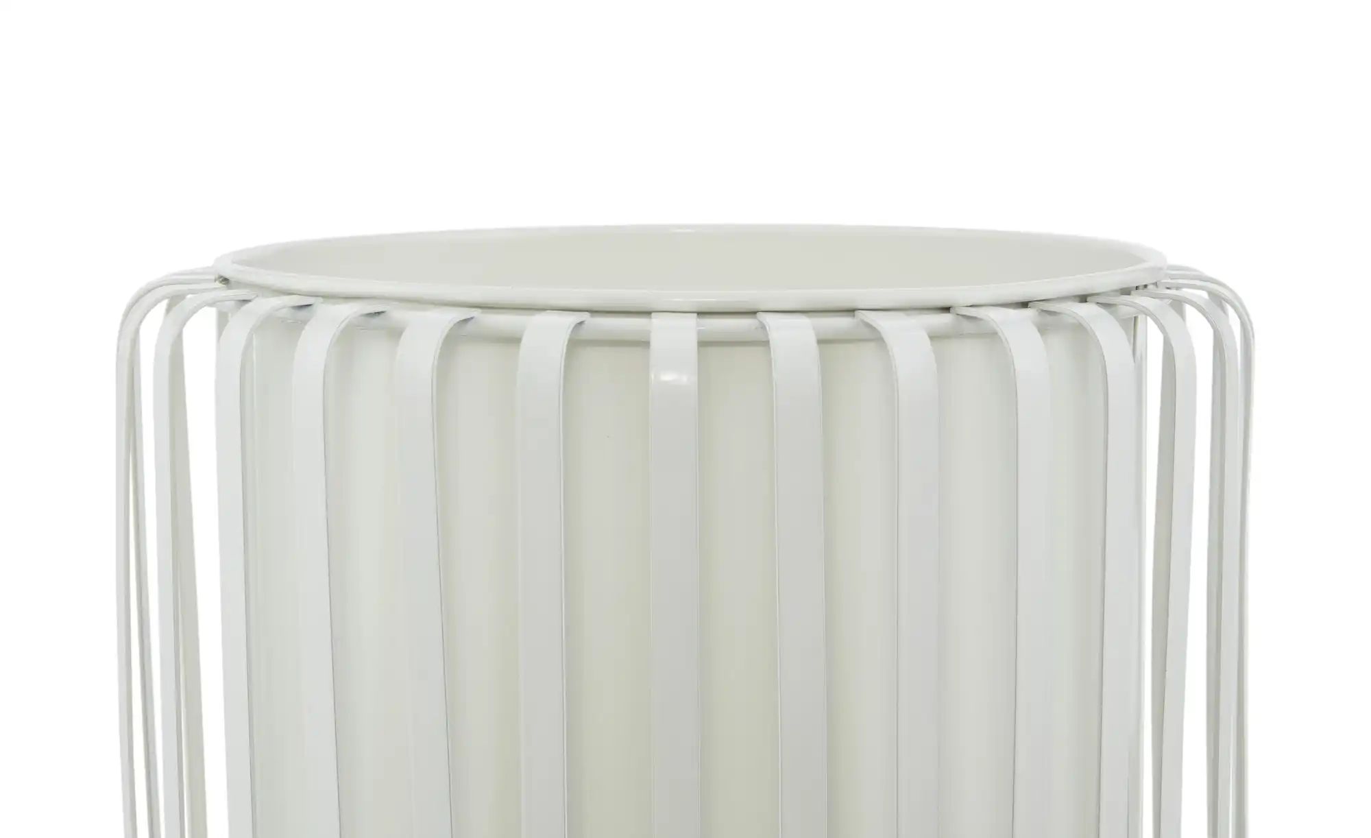 Thumbnail - HOME STORY Pflanztopf   ¦ weiß ¦ Eisen ¦ Maße (cm): H: 25,5  Ø: 22.8 Accessoires > Dekoartikel - Höffner