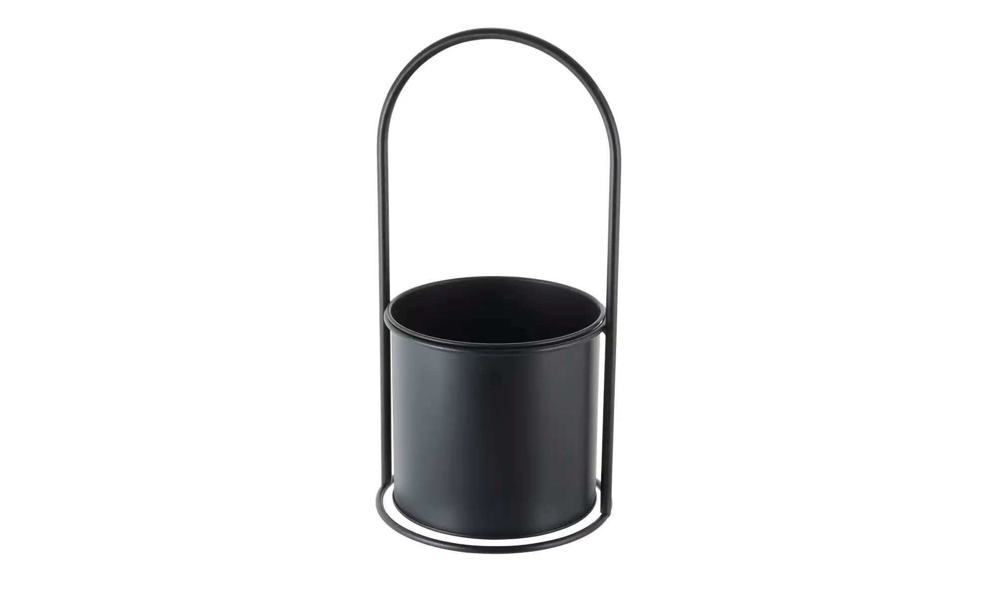 HOME STORY Pflanztopf ¦ schwarz ¦ Eisen ¦ Maße (cm): H: 35,5 Ø: 18 Accessoires > Dekoartikel - Höffner