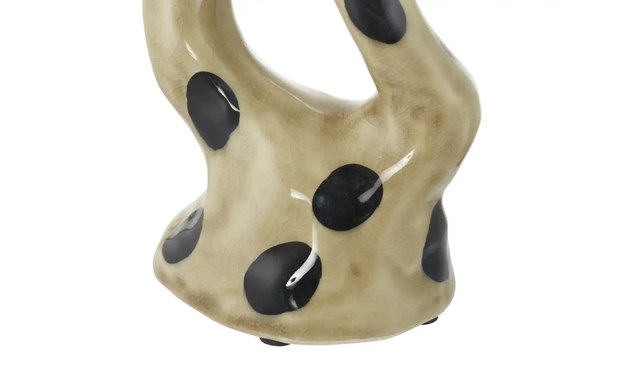 Kerzenhalter   ¦ beige ¦ Porzellan ¦ Maße (cm): B: 9,8 H: 17,5 T: 7.5 Acces günstig online kaufen