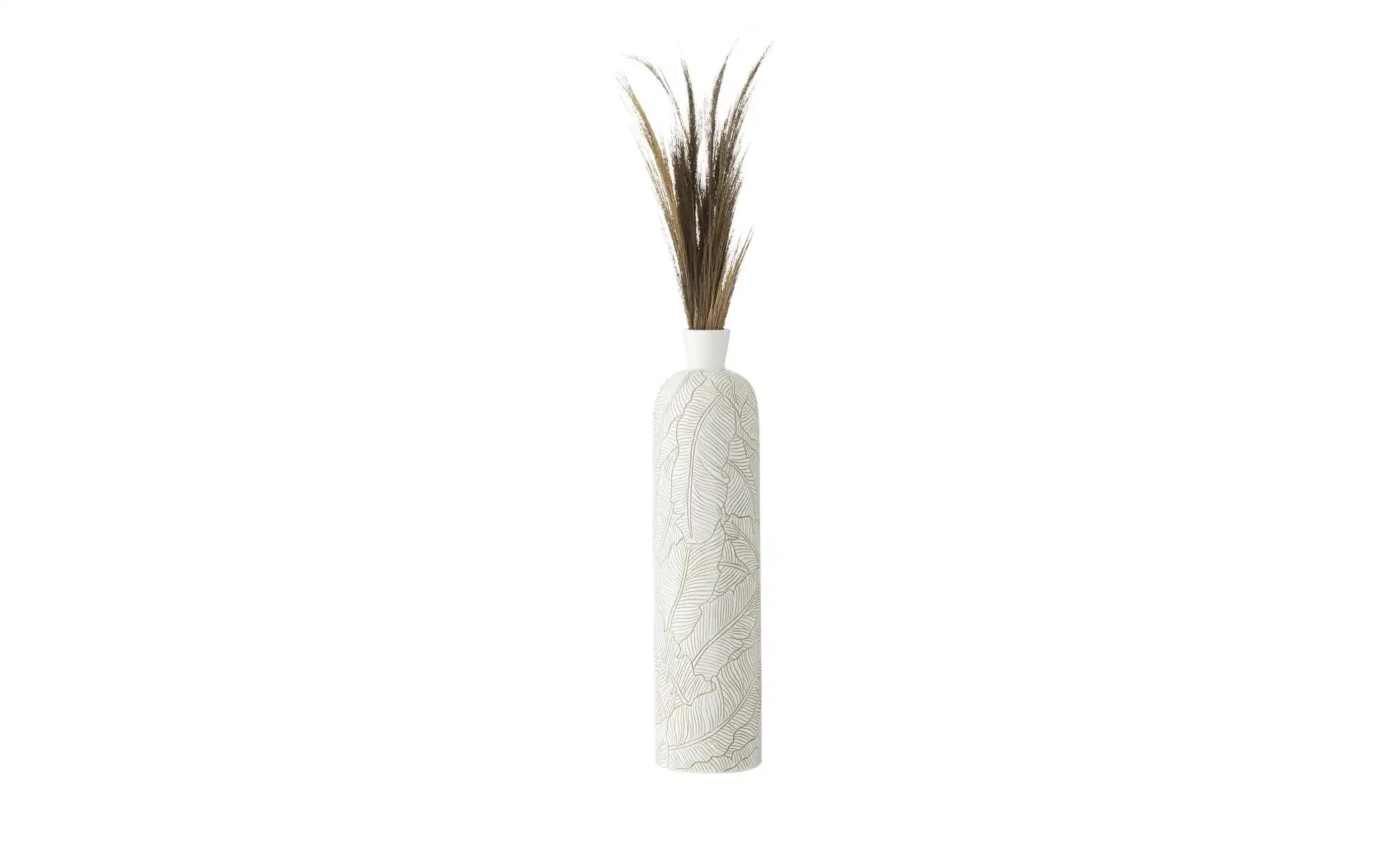 HOME STORY Deko Vase   ¦ weiß ¦ Polyresin (Kunstharz) ¦ Maße (cm): H: 60  Ø günstig online kaufen