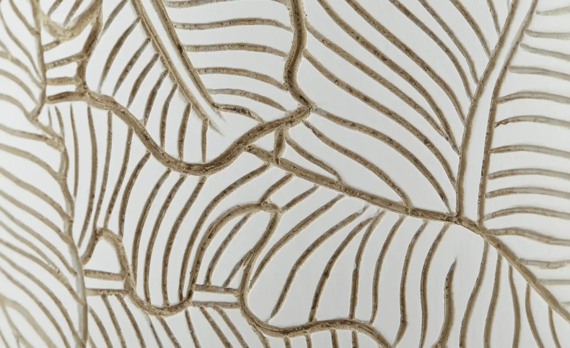 HOME STORY Deko Vase   ¦ weiß ¦ Polyresin (Kunstharz) ¦ Maße (cm): H: 43  Ø günstig online kaufen