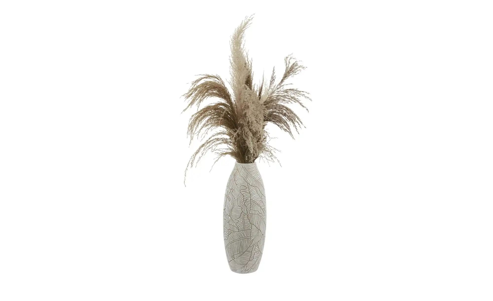 Thumbnail - HOME STORY Deko Vase   ¦ weiß ¦ Polyresin (Kunstharz) ¦ Maße (cm): H: 43  Ø: 17 Accessoires > Vasen - Höffner