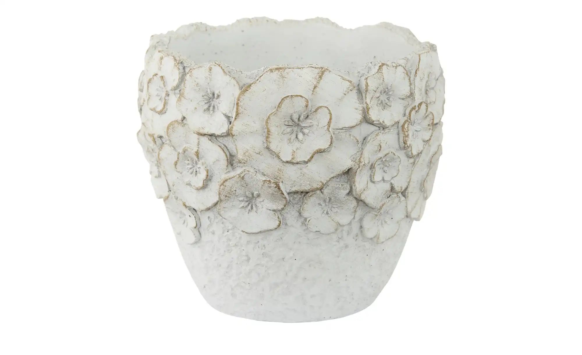 Übertopf Blumen ¦ grau ¦ Zement ¦ Maße (cm): B: 17 H: 15 Accessoires > Dekoartikel - Höffner
