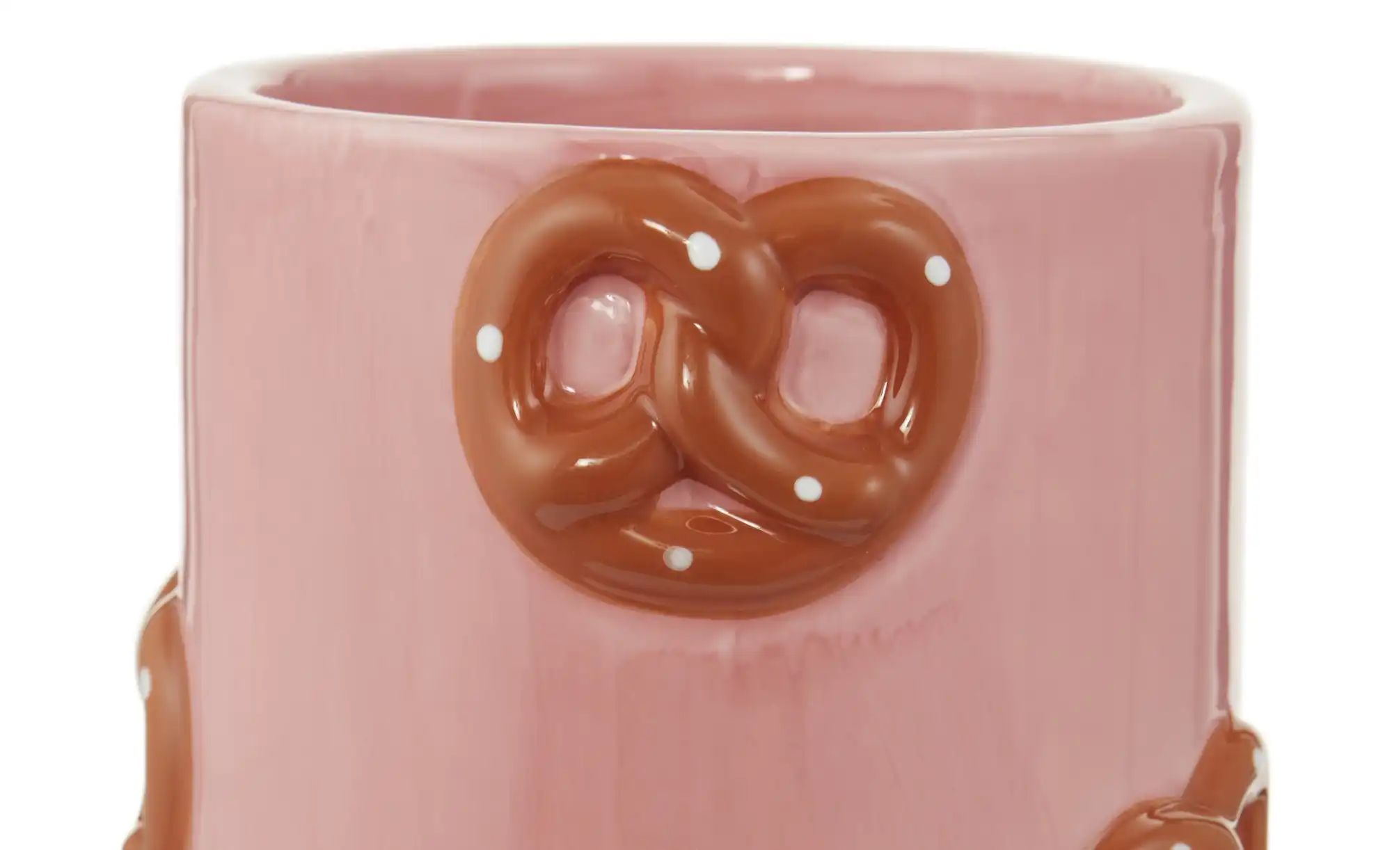 Thumbnail - Vase Bretzel ¦ rosa/pink ¦ Keramik ¦ Maße (cm): B: 10 H: 17,3 Accessoires > Vasen - Höffner