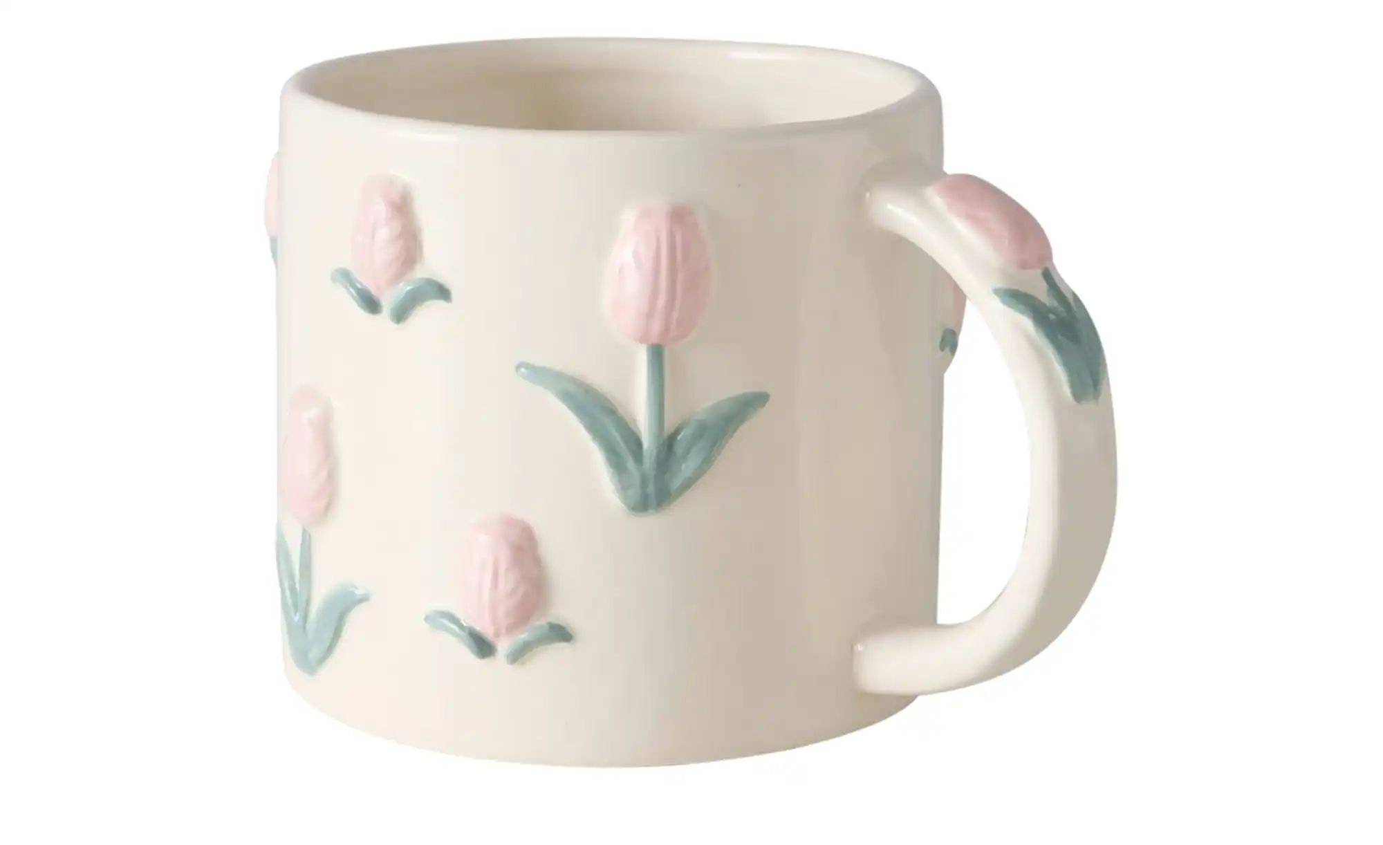 Becher Tulpen   ¦ weiß ¦ Steinzeug/Steingut ¦ Maße (cm): H: 9,5  Ø: 10.5 Ge günstig online kaufen