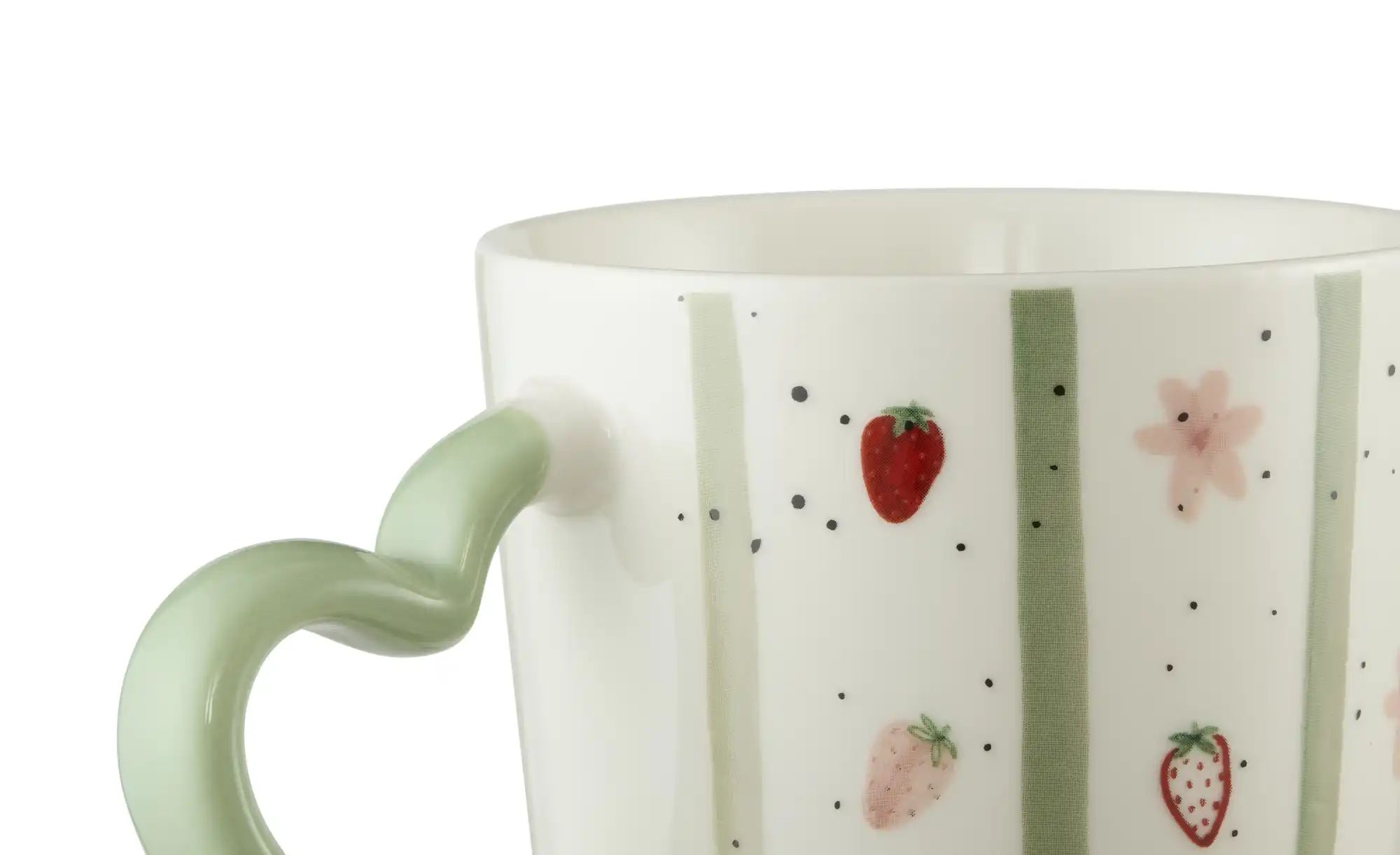 Thumbnail - Henkelbecher Berry   ¦ weiß ¦ Steinzeug/Steingut ¦ Maße (cm): H: 9,2  Ø: 9.5 Geschirr > Becher - Höffner