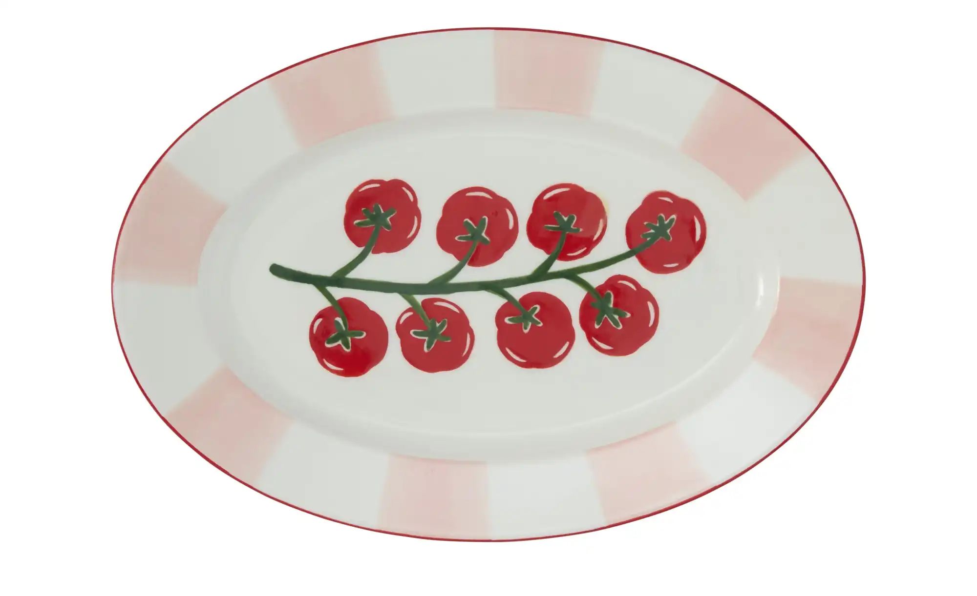 Servierplatte Tomate   ¦ rot ¦ Porzellan ¦ Maße (cm): B: 30,3 H: 3 T: 20.2 günstig online kaufen