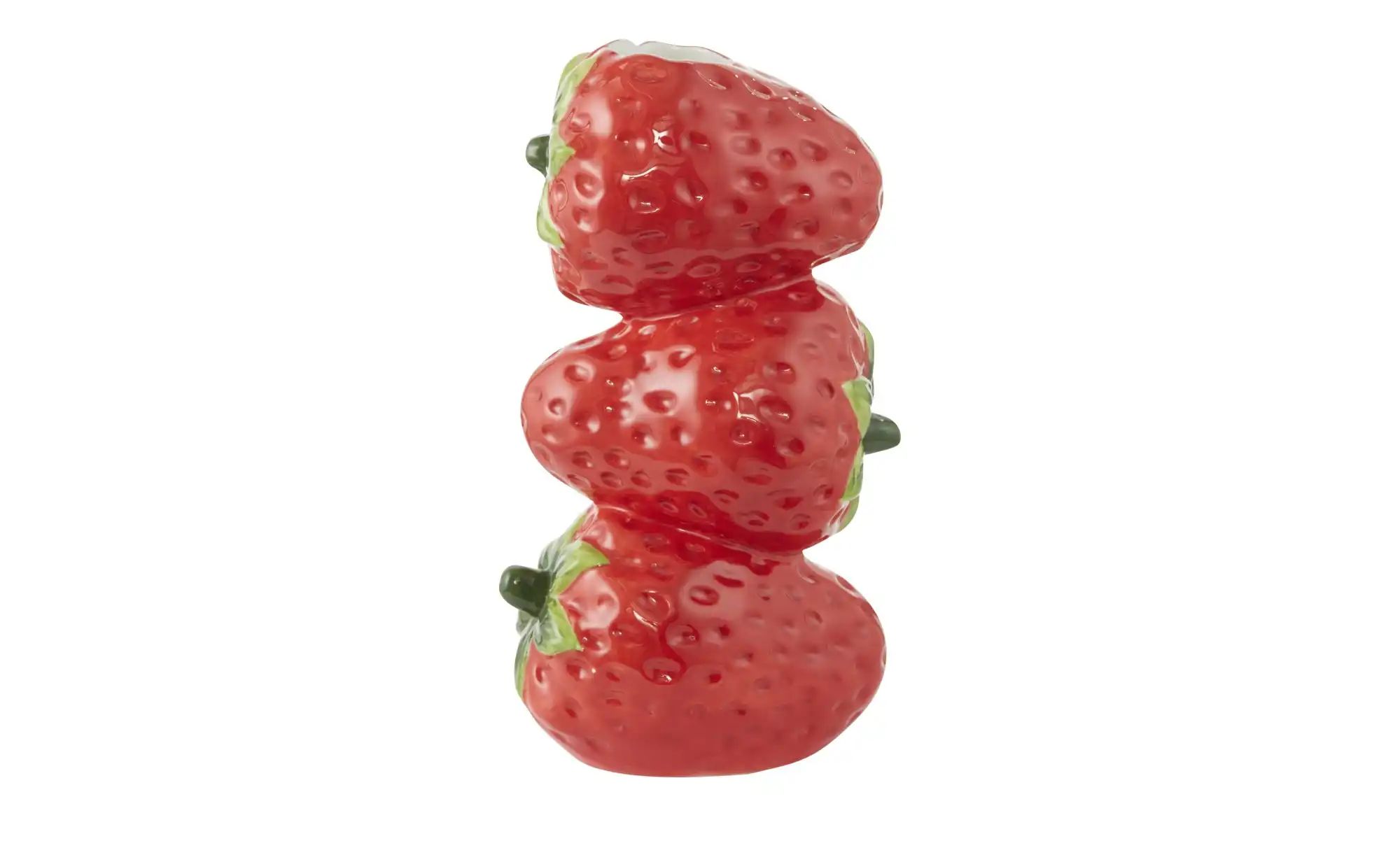 HOME STORY Vase Erdbeeren   ¦ rot ¦ Dolomite ¦ Maße (cm): B: 9 H: 20 Access günstig online kaufen