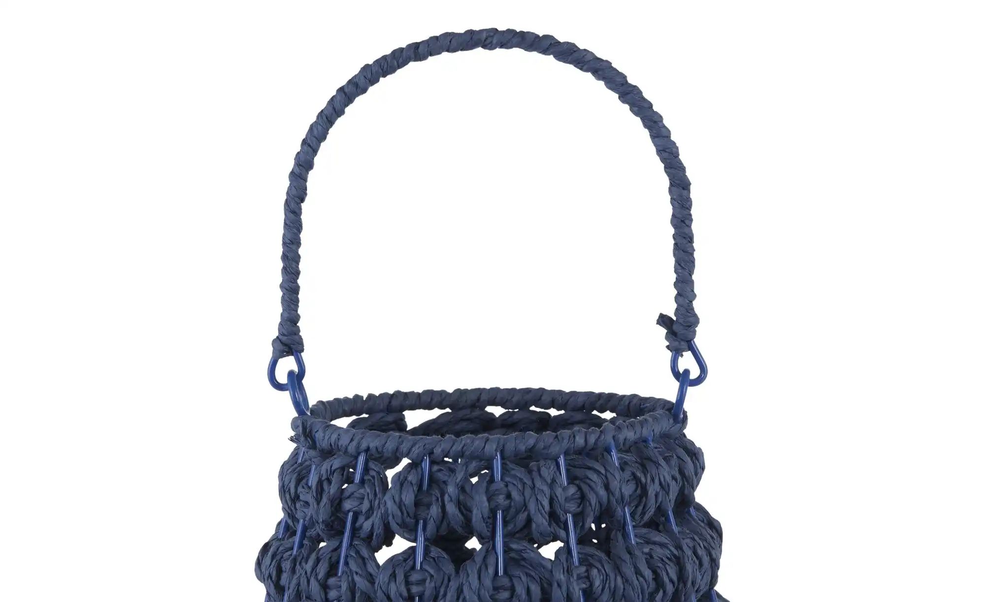 Thumbnail - Laterne ¦ blau ¦ Papier,Eisen,Glas ¦ Maße (cm): H: 18 Ø: 18 Accessoires > Kerzen & Kerzenständer - Höffner