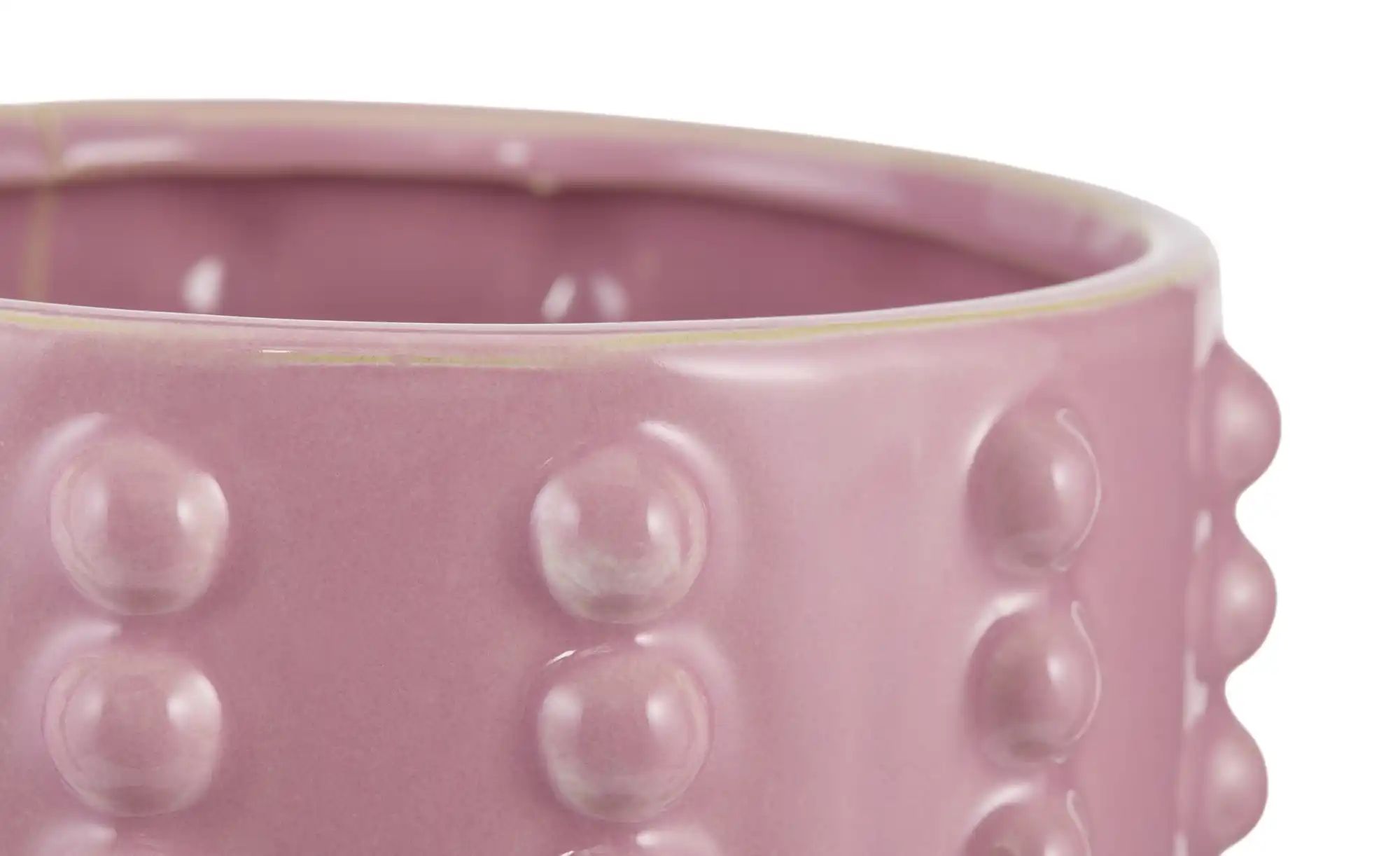 Thumbnail - Übertopf ¦ rosa/pink ¦ Keramik ¦ Maße (cm): H: 13,5 Ø: 14.5 Accessoires > Dekoartikel - Höffner