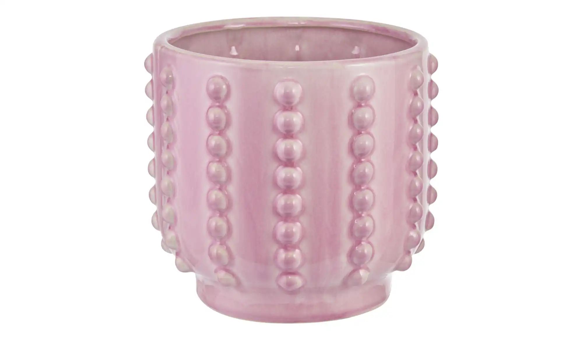 Übertopf   ¦ rosa/pink ¦ Keramik ¦ Maße (cm): H: 16,5  Ø: 17.5 Accessoires günstig online kaufen