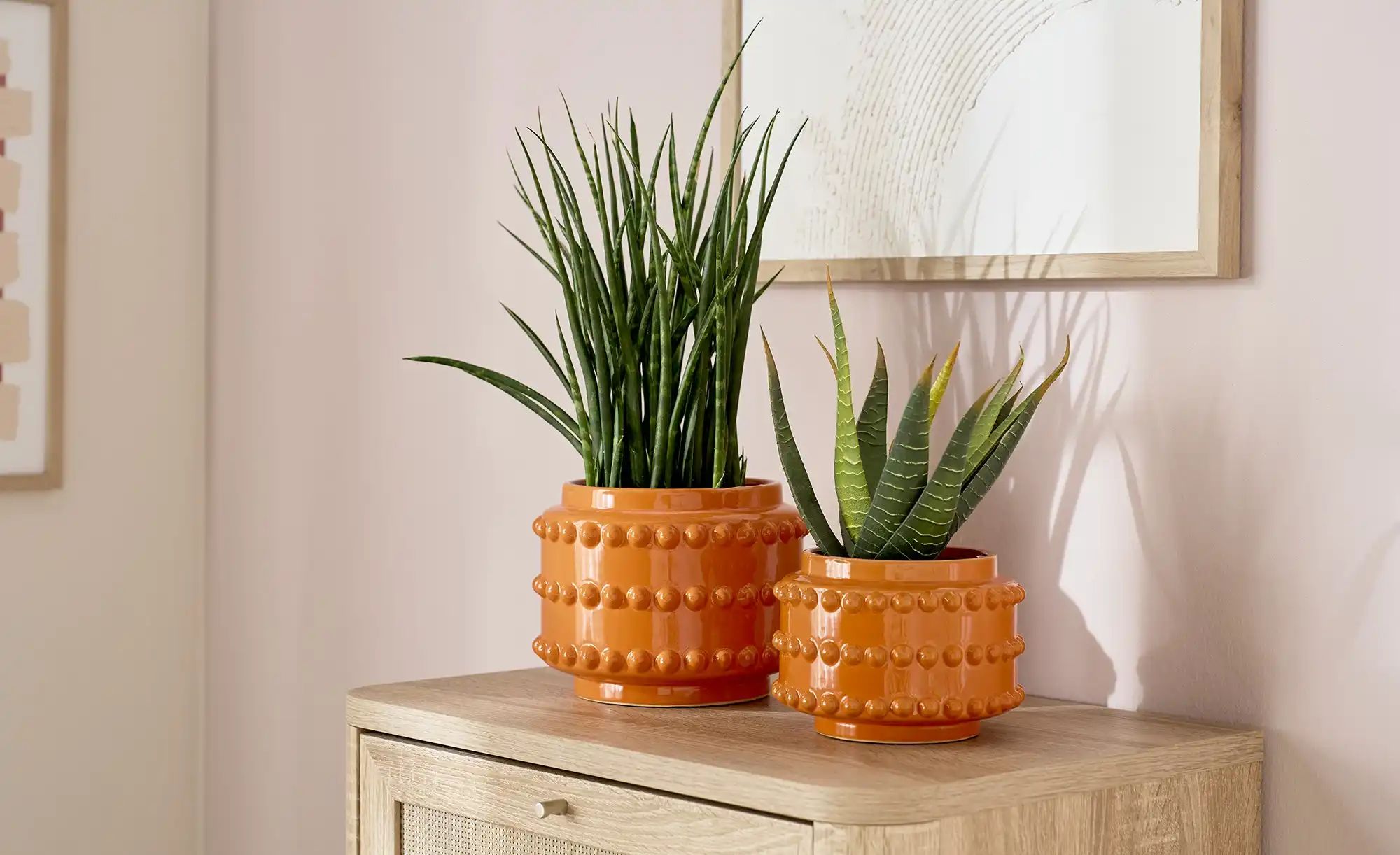 Übertopf   ¦ orange ¦ Keramik ¦ Maße (cm): H: 16,5  Ø: 21 Accessoires > Dek günstig online kaufen