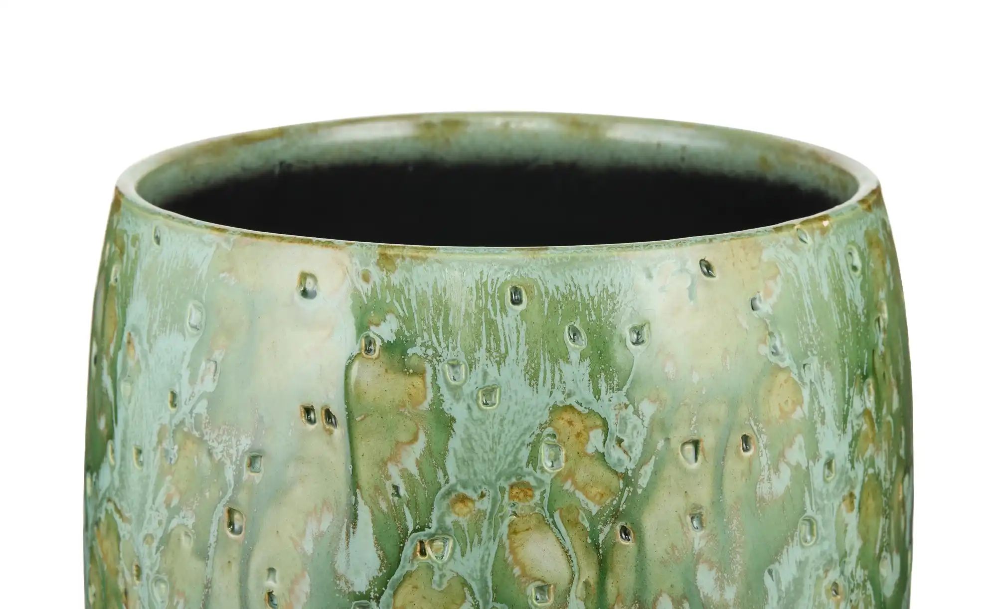 Thumbnail - Übertopf   ¦ grün ¦ Keramik ¦ Maße (cm): H: 18  Ø: 20 Accessoires > Dekoartikel - Höffner