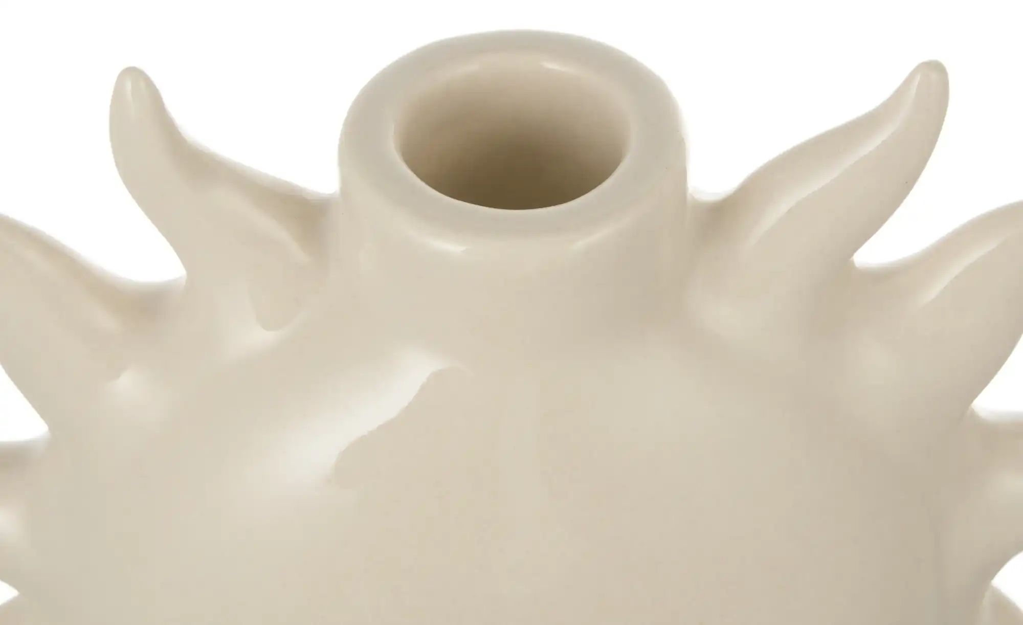 Thumbnail - Kerzenständer Sonne   ¦ beige ¦ Keramik ¦ Maße (cm): B: 17 H: 15 T: 11.0 Accessoires > Kerzen & Kerzenständer > Kerzenst...