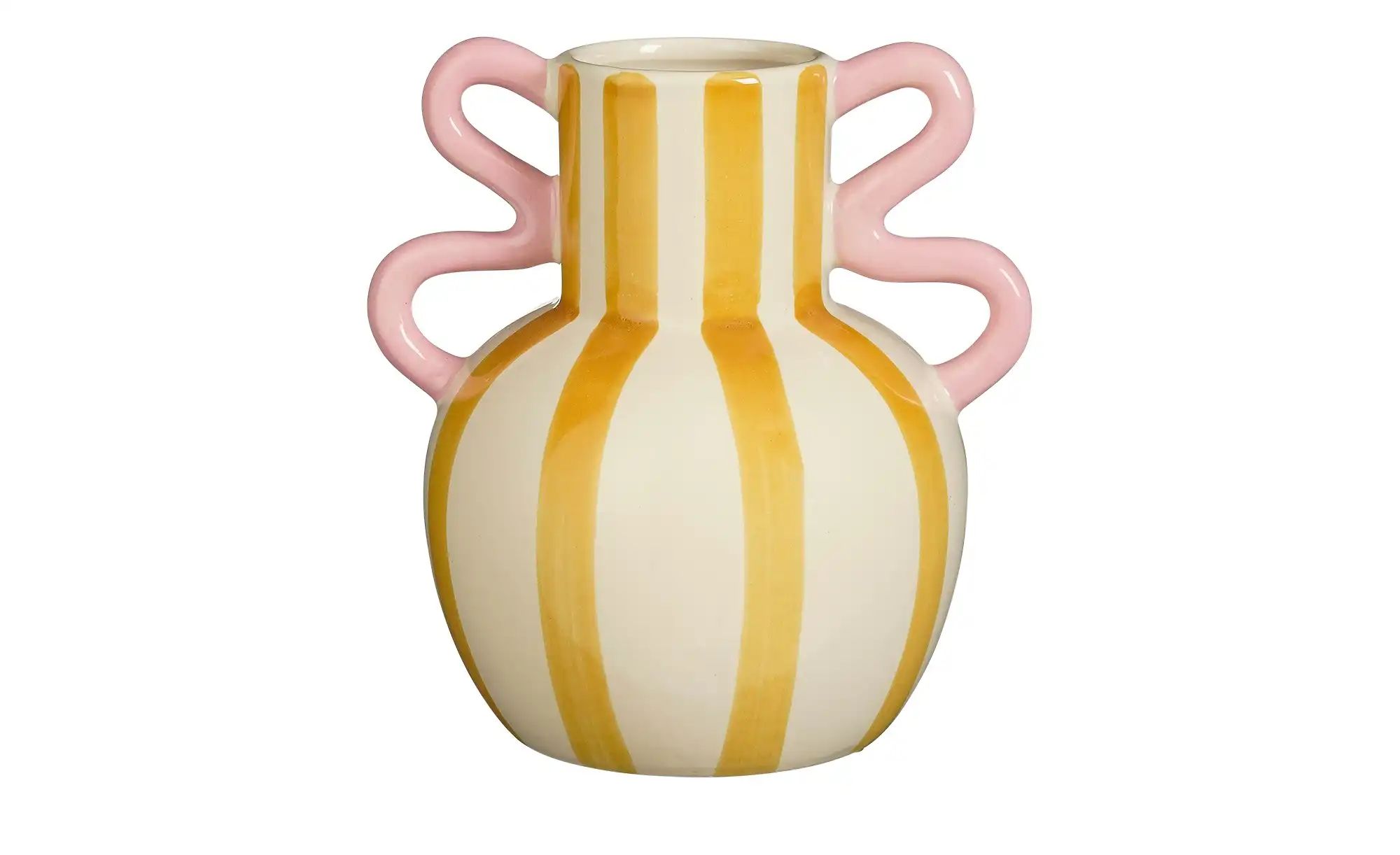 Vase   ¦ orange ¦ Keramik ¦ Maße (cm): B: 20 H: 21 T: 16.5 Accessoires > Va günstig online kaufen