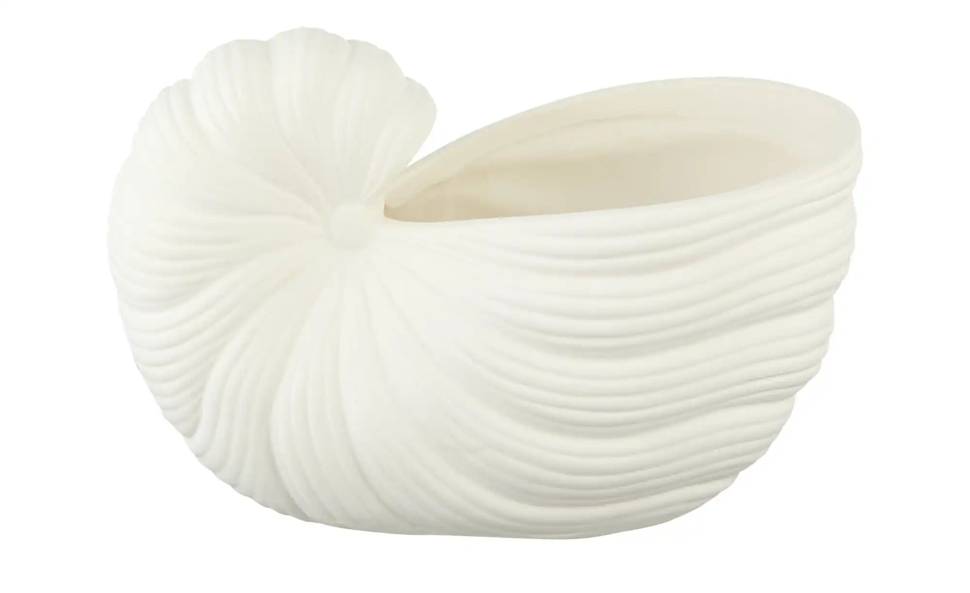 Blumentopf Muschel ¦ weiß ¦ Porzellan ¦ Maße (cm): B: 20 H: 10 T: 12.0 Accessoires > Dekoartikel - Höffner