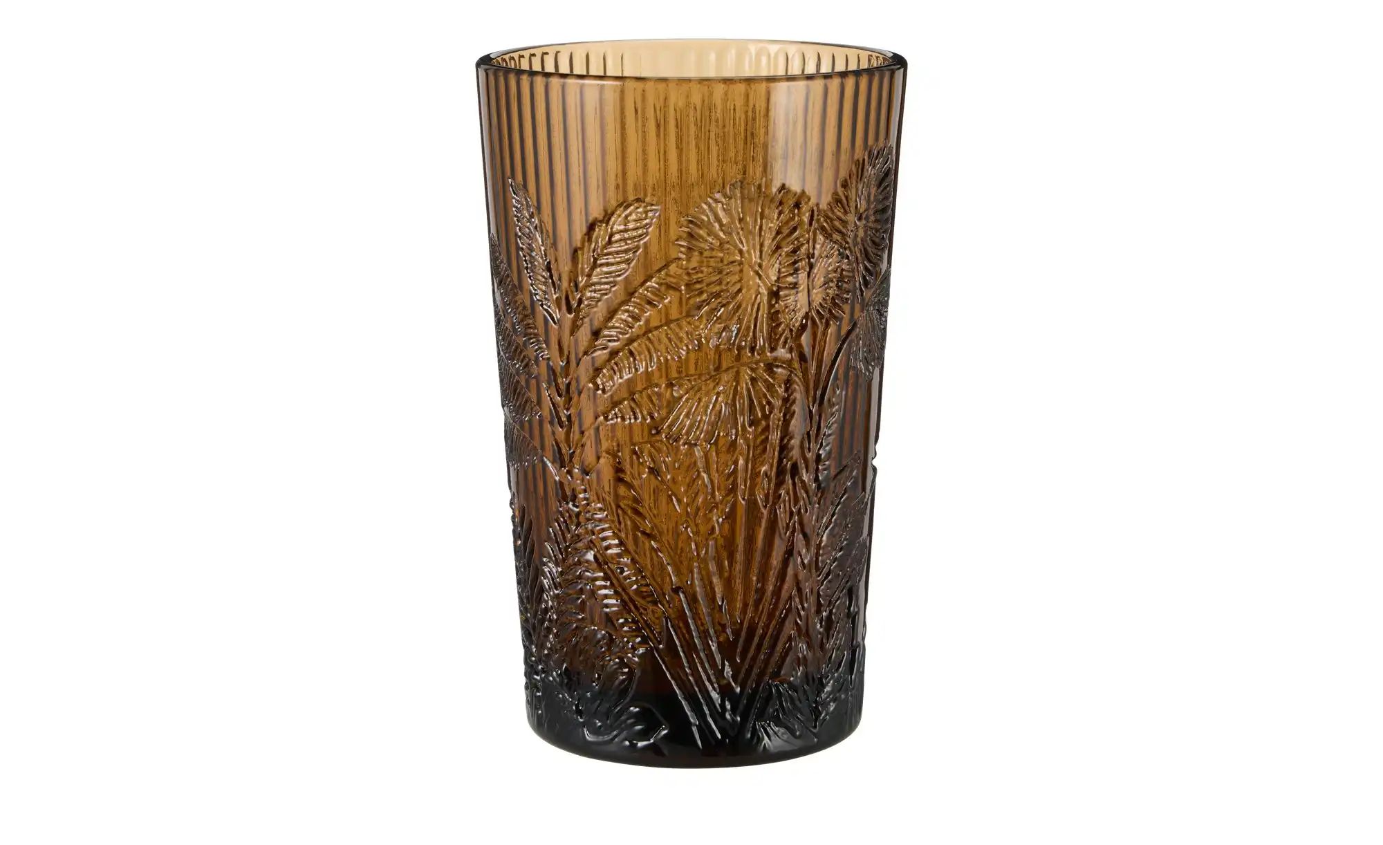 HOME STORY Trinkglas ¦ braun ¦ Glas ¦ Maße (cm): B: 8 H: 13 Gläser - Höffner