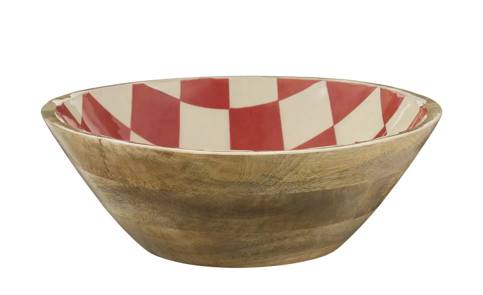 Schale ¦ holzfarben ¦ Holz,Emaille ¦ Maße (cm): H: 10 Ø: 30 Geschirr > Einzelgeschirrteile - Höffner