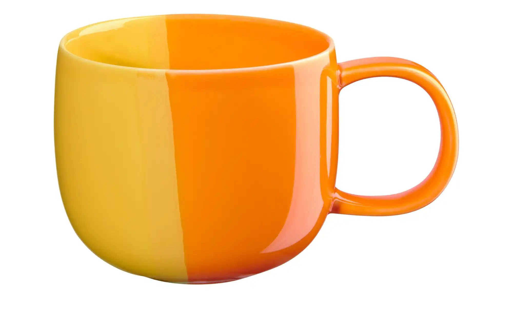 ASA SELECTION Henkelbecher Joy ¦ orange ¦ Porzellan ¦ Maße (cm): H: 8,5 Ø: 10 Geschirr > Einzelgeschirrteile - Höffner