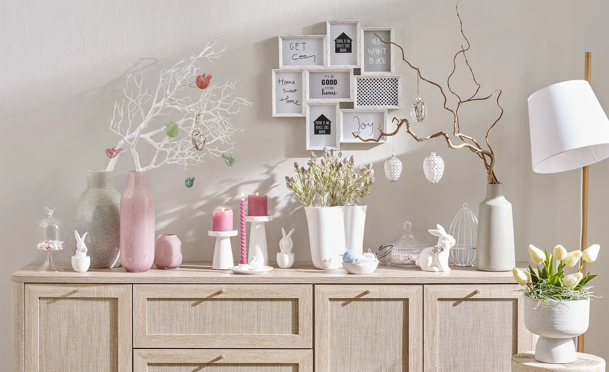 Deko Ast   ¦ weiß ¦ Kunststoff ¦ Maße (cm): B: 48 H: 23 Accessoires > Kunst günstig online kaufen