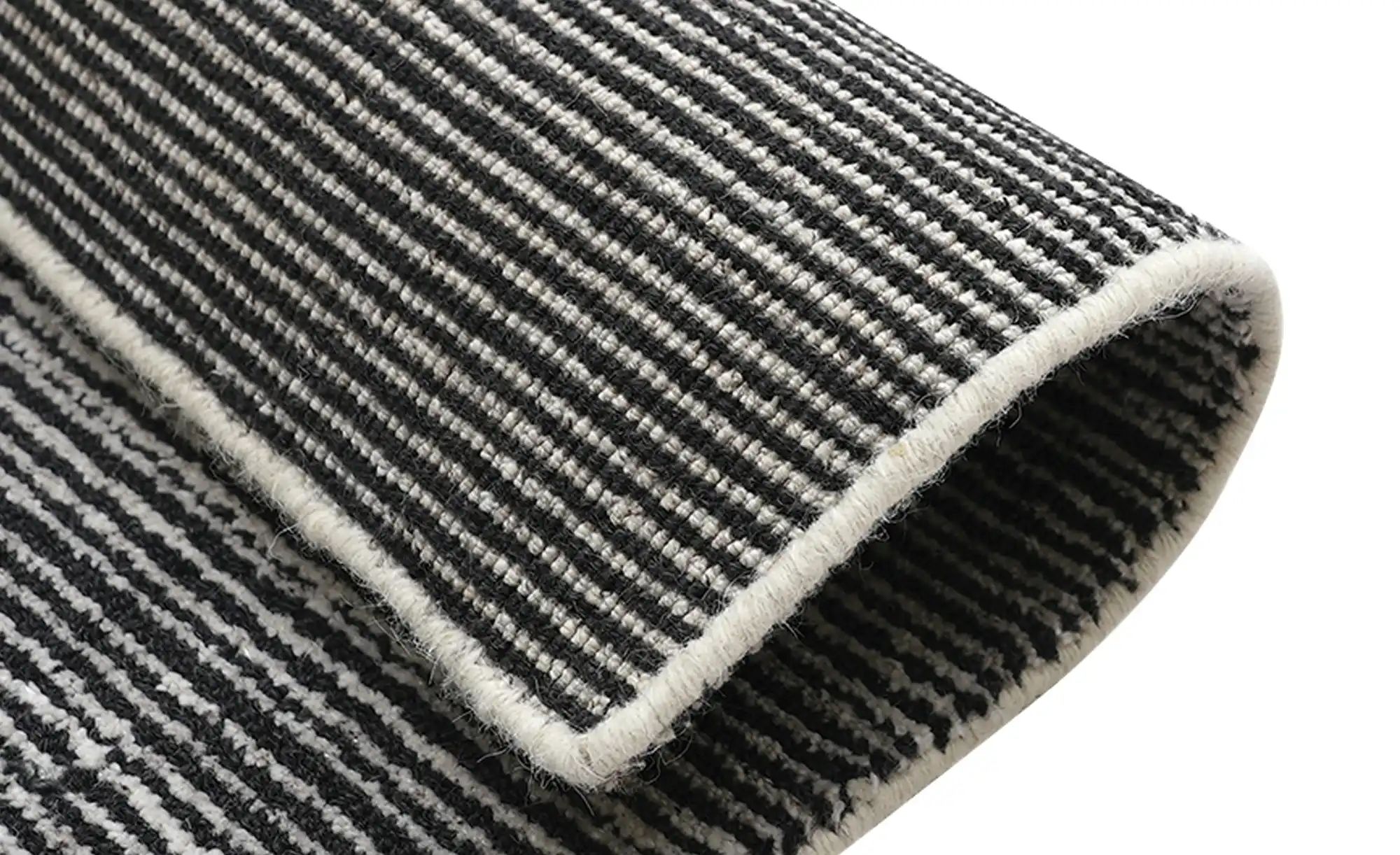 Thumbnail - handgewebter Teppich  Mysen ¦ schwarz ¦ Viskose,Wolle ¦ Maße (cm): B: 90 H: 1,1 Teppiche > Wohnteppiche - Höffner