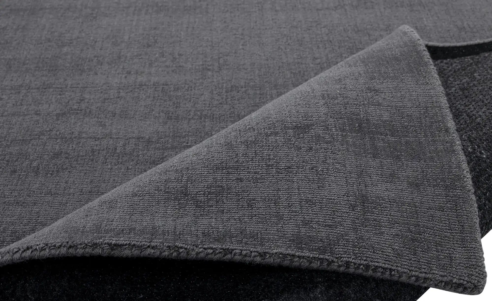 Thumbnail - Handweb-Teppich Vinaya ¦ schwarz ¦ Wolle ¦ Maße (cm): B: 140 Teppiche > Einfarbige Teppiche - Höffner