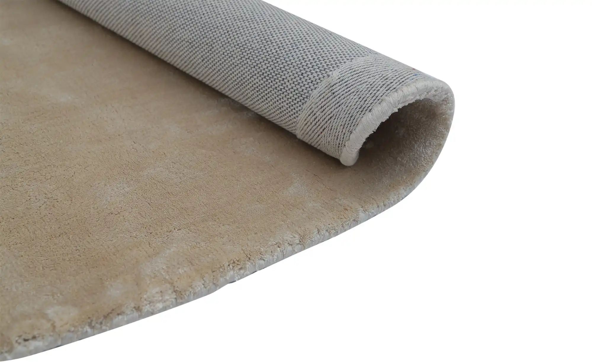 Thumbnail - como Handloom-Teppich  Flavia ¦ beige ¦ Viskose Ø: 160 Teppiche > Einfarbige Teppiche - Höffner