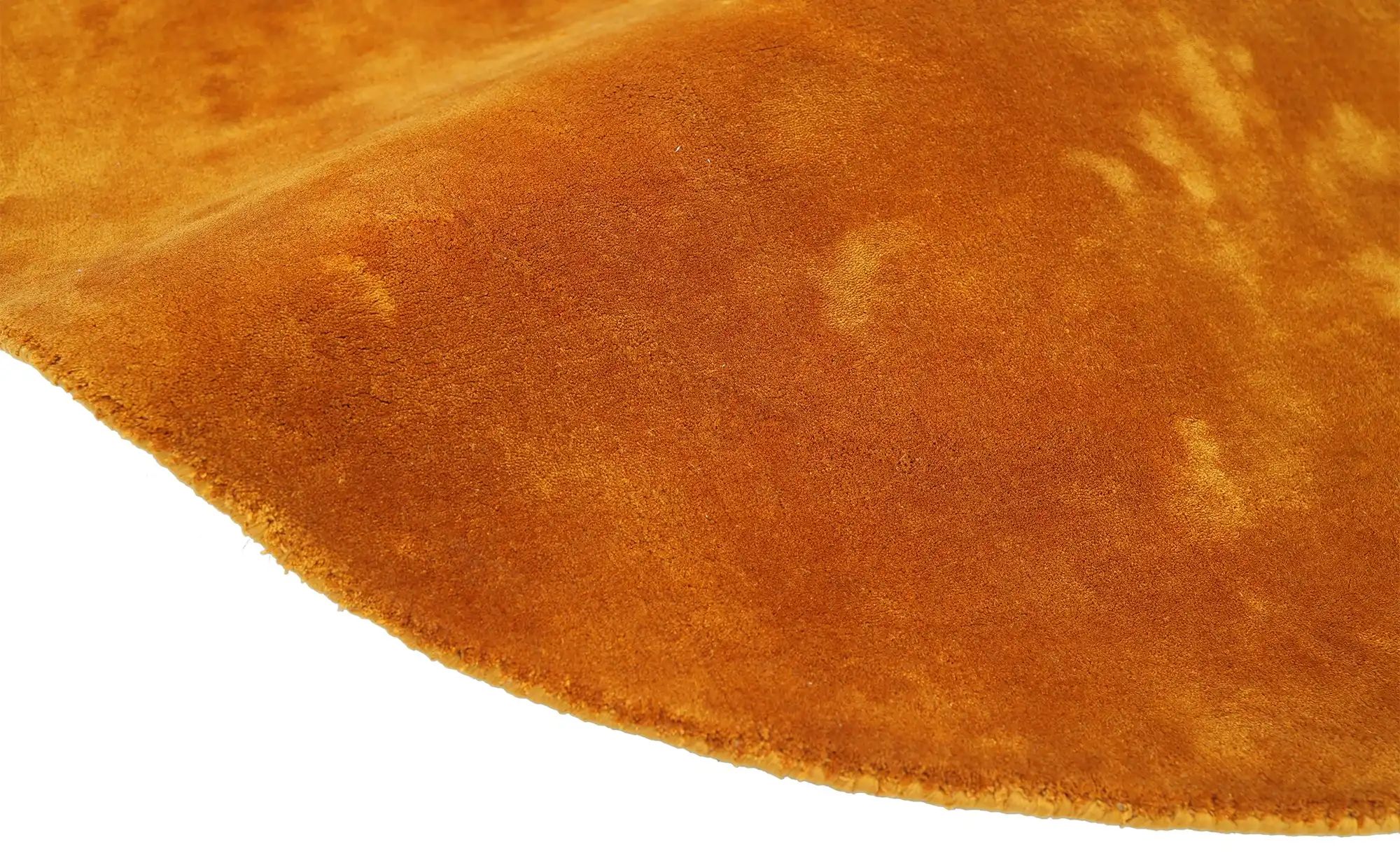 Thumbnail - como Handloom-Teppich  Flavia ¦ gelb ¦ Viskose Ø: 160 Teppiche > Einfarbige Teppiche - Höffner