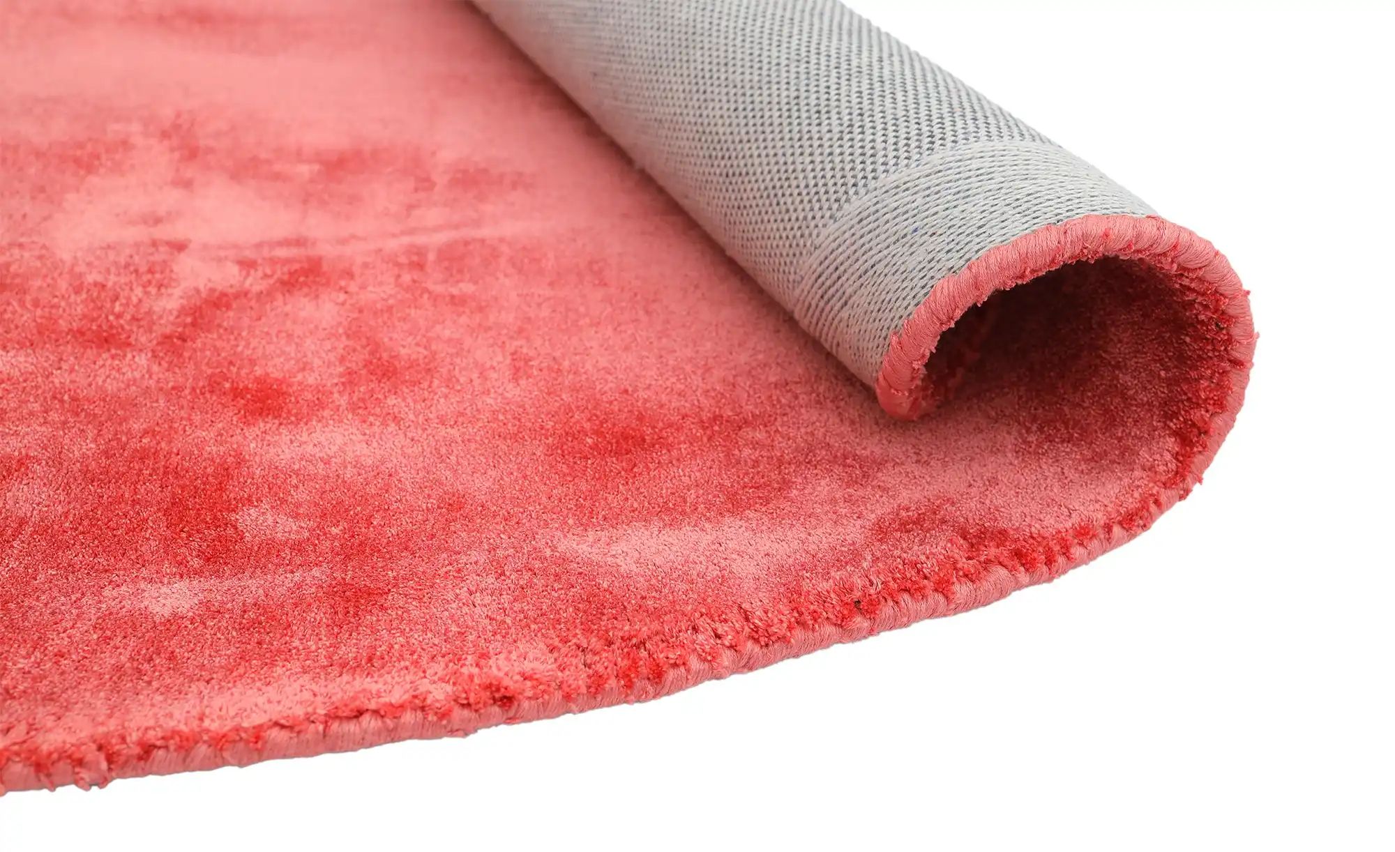 Thumbnail - como Handloom-Teppich  Flavia ¦ rot ¦ Viskose Ø: 160 Teppiche > Einfarbige Teppiche - Höffner