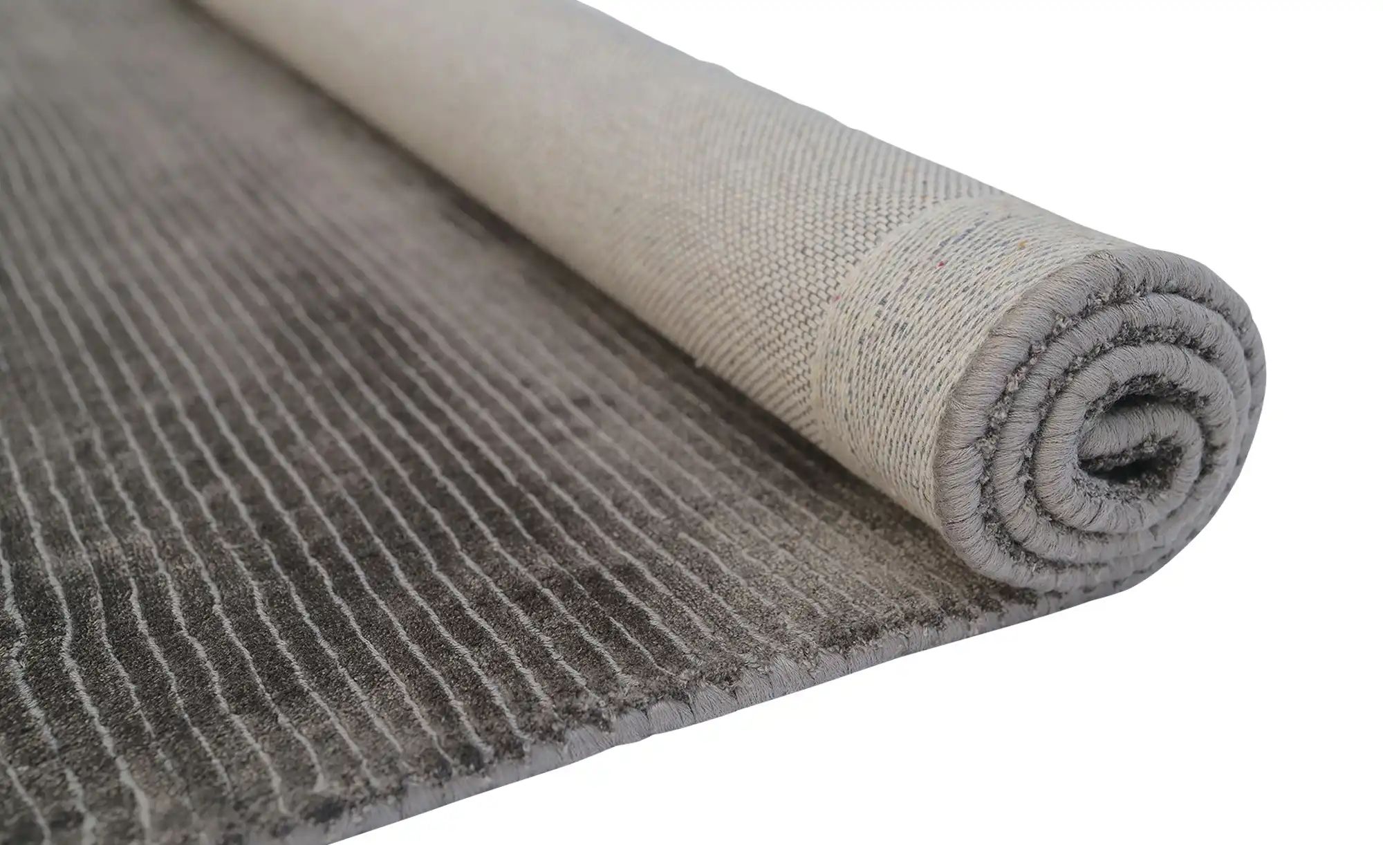 como Handloom-Teppich  Hiver ¦ grau ¦ Viskose,Baumwolle ¦ Maße (cm): B: 140 günstig online kaufen